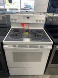 GE JCB840DV1WW Electric Range, 5 cu. ft. Capacity, 30 inch Exterior Width, True Convection, 5 Burners, Storage Drawer, Air Fry, Self Clean, 3,000 W Highest Element, White colour
