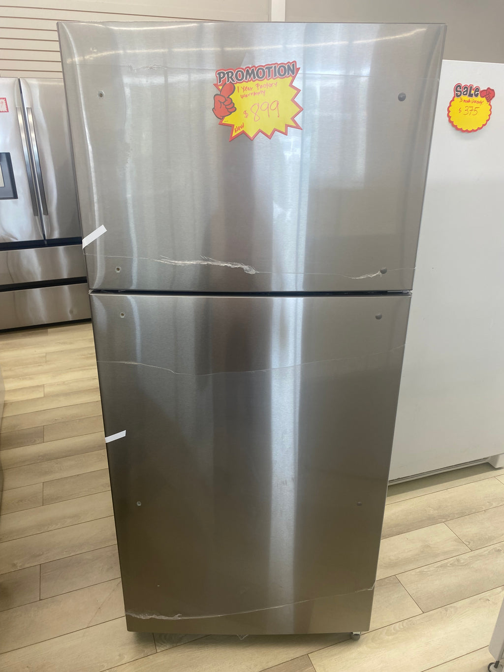 30” Moffat Stainless Fridge. "New-Open Box"