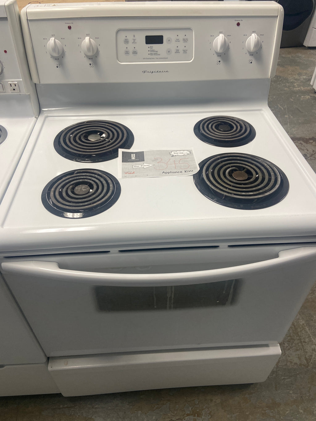 Frigidaire coil top stove, CFEF357CS1,  “Refurbished”, 3 Months Warranty