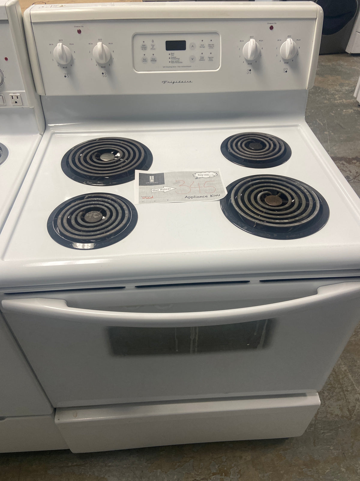 Frigidaire coil top stove, CFEF357CS1,  “Refurbished”, 3 Months Warranty