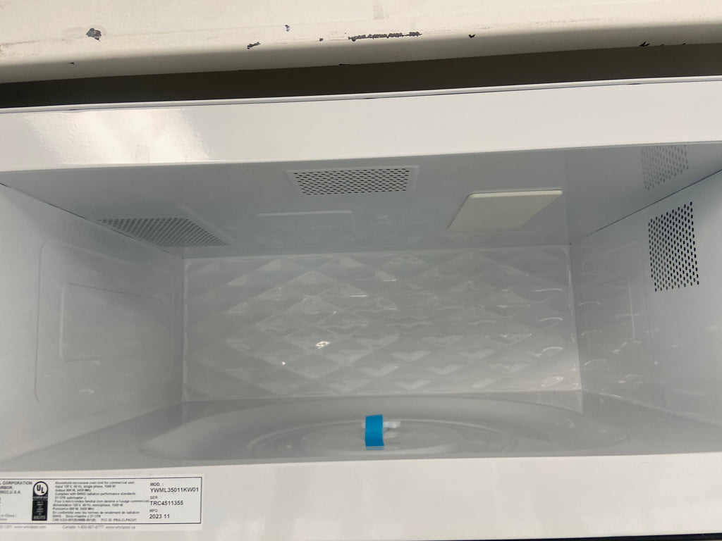 whirlpool White Over The Range Microwave "Brand New"