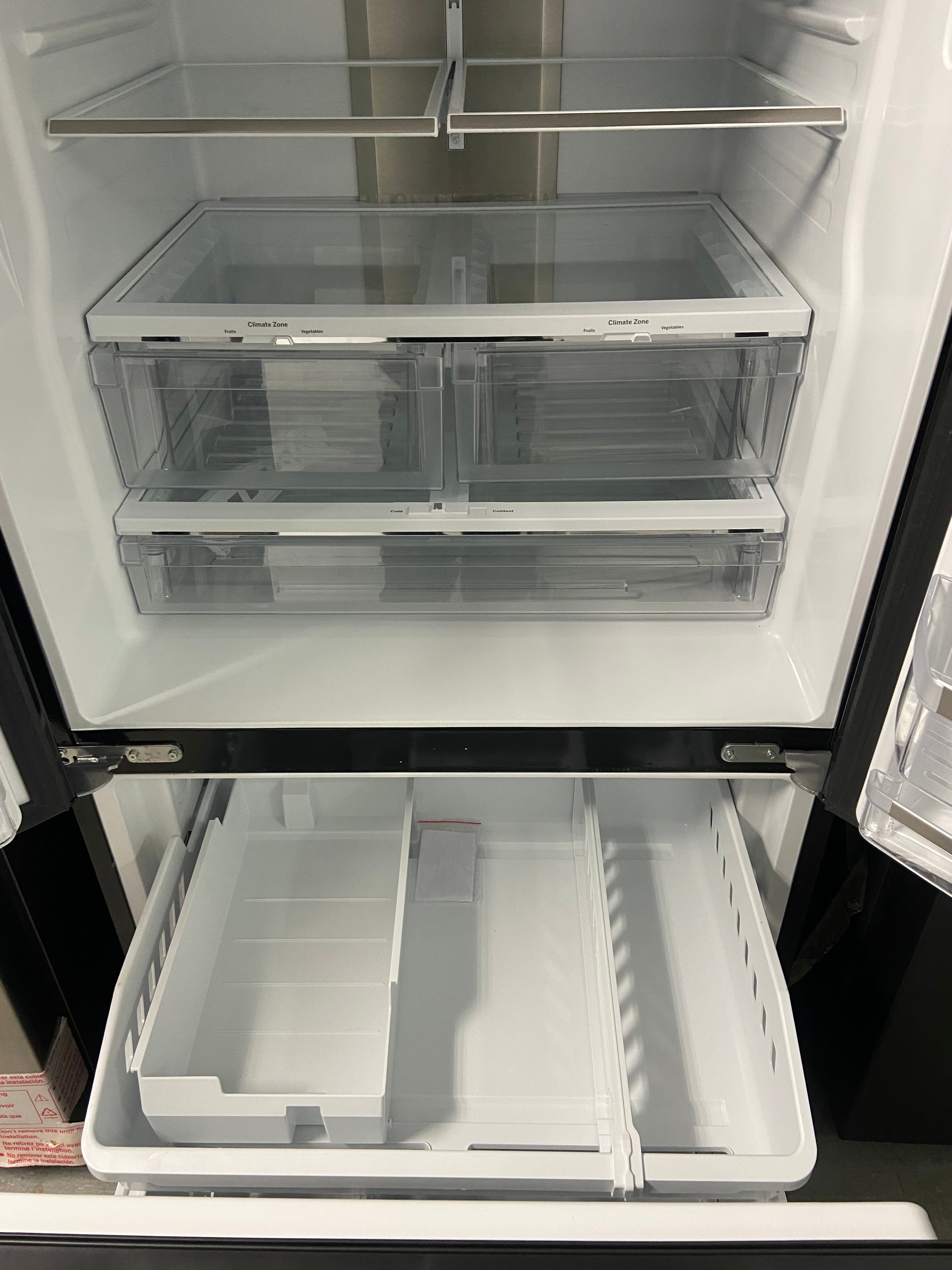 Black Stainless GE fridge