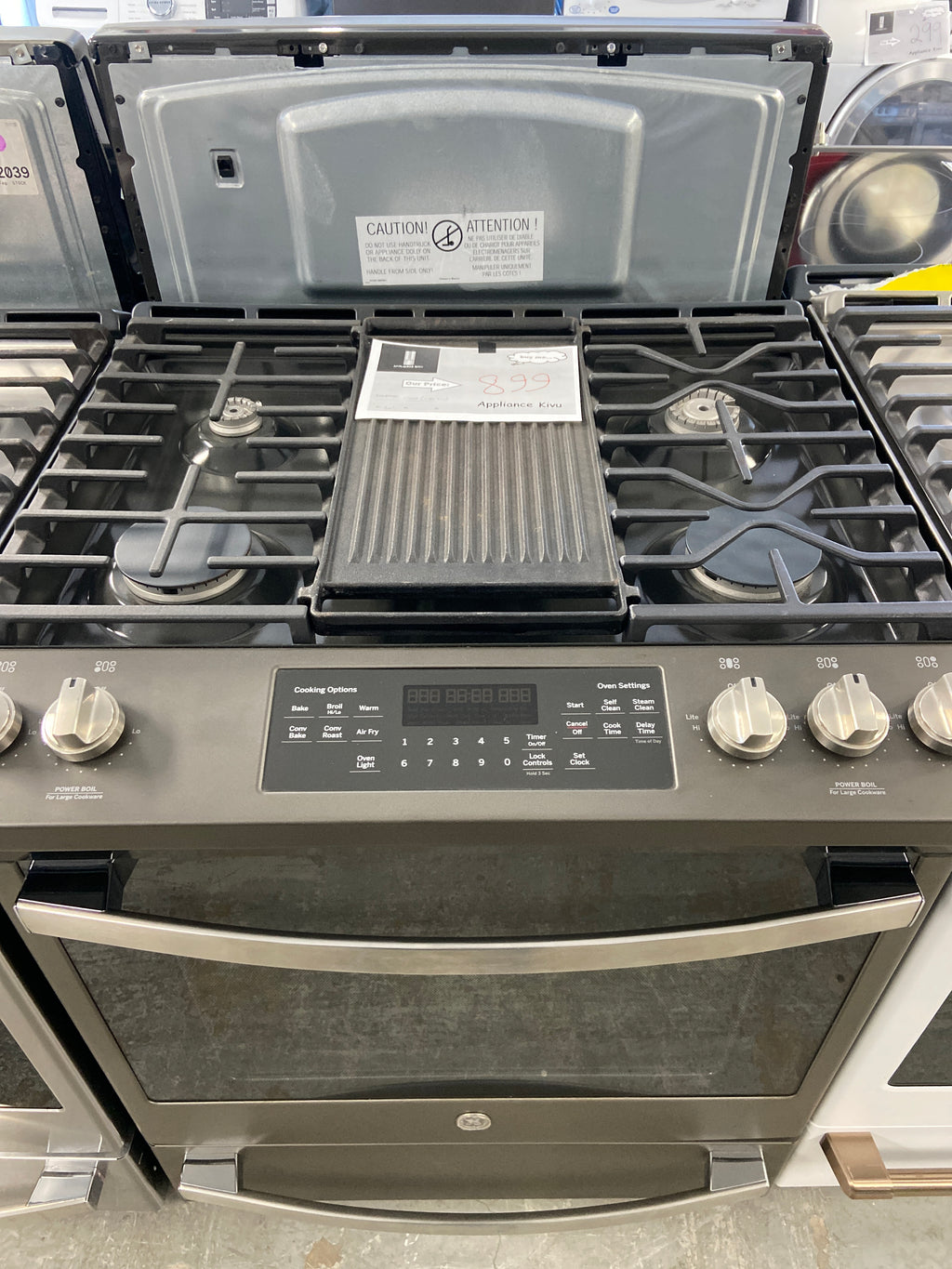 GE 30" Gas Slide-In Front Control Range with Storage Drawer Stainless Steel - JCGS760EP1ES