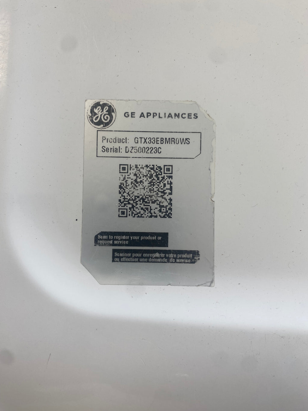 GE large Capacity dryer "Refurbished"