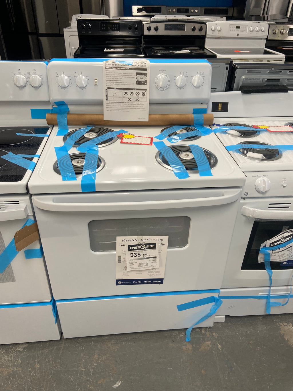 Moffat 30" Electric Freestanding Coil Top Range White - MCBS525DN2WW