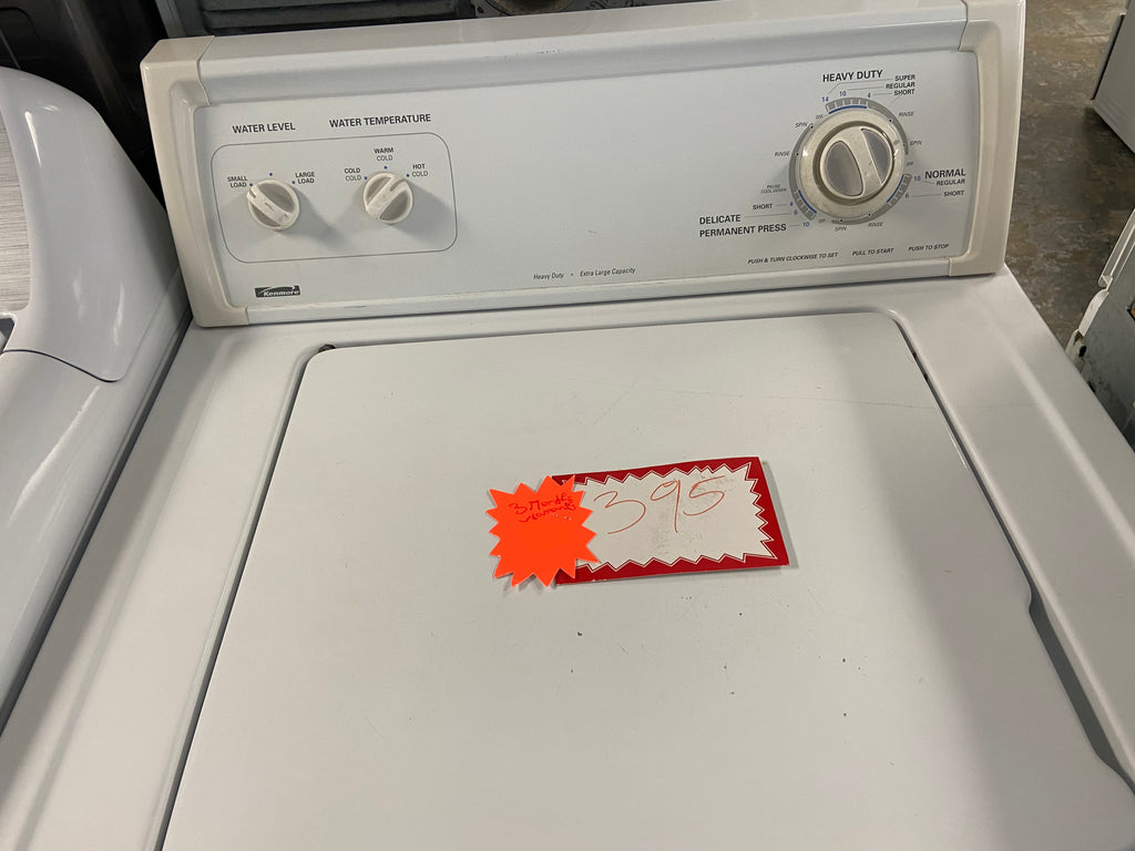 White 27” Kenmore 110. 4746292 Top Load Washer (Refurbished)