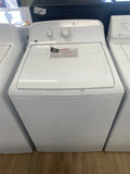 27” White GE Top Load washer, 4.4cuft with agitator “preowned”