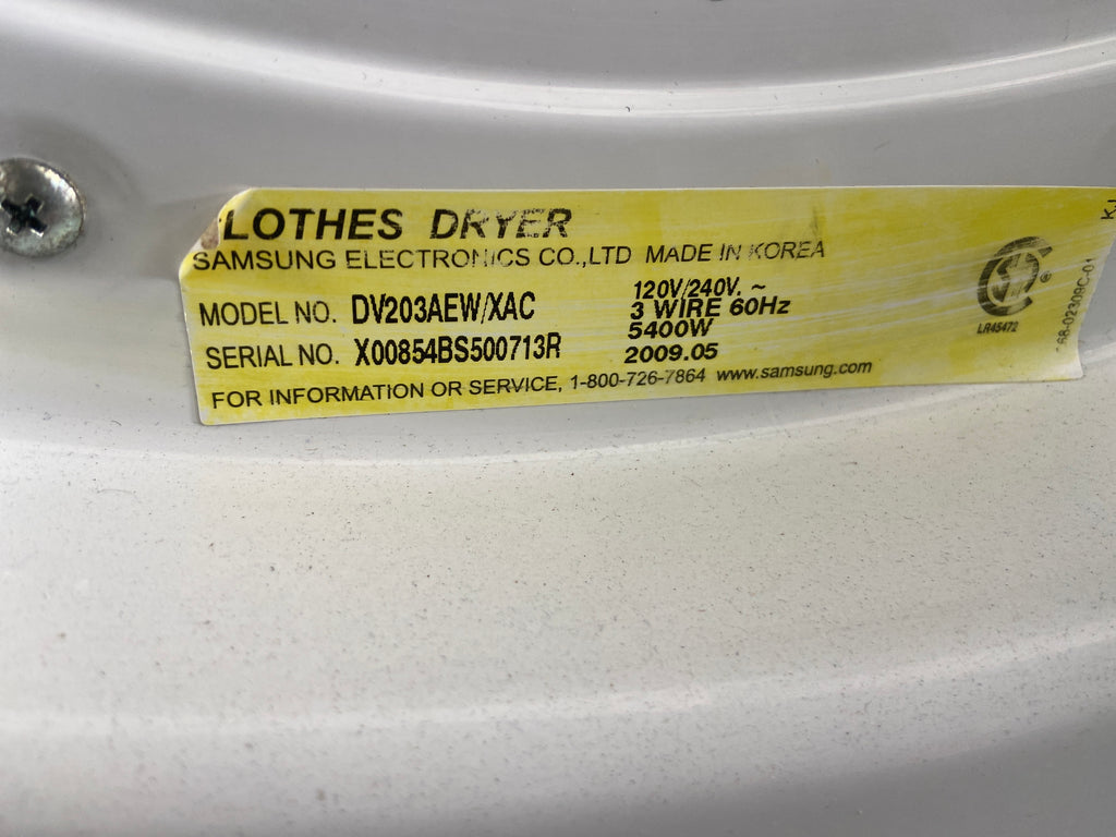 Samsung white dryer, “Refurbished”, 3 Months Warranty