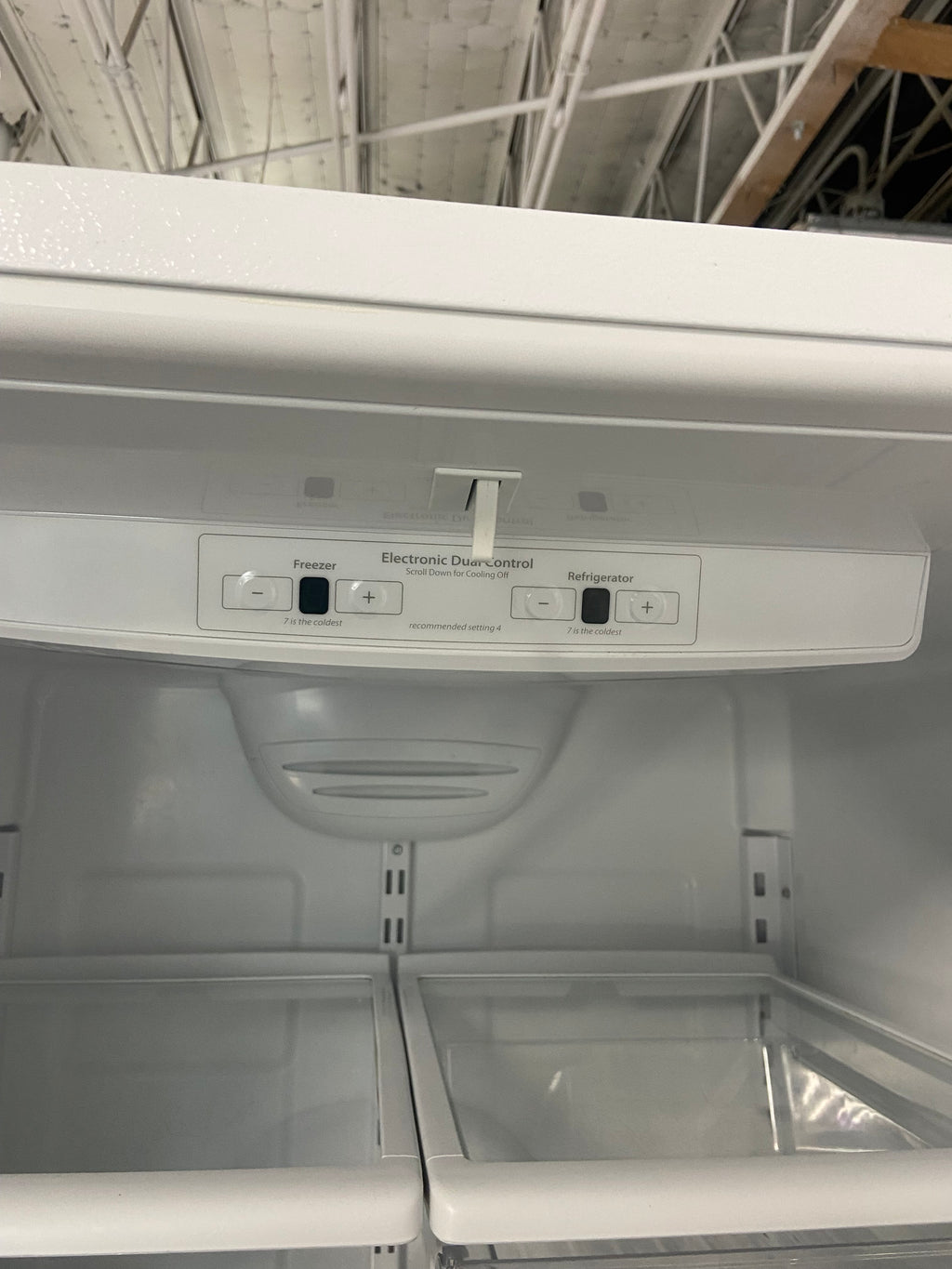 White 30” Whirlpool WRB329DFBW01 Fridge (Refurbished)