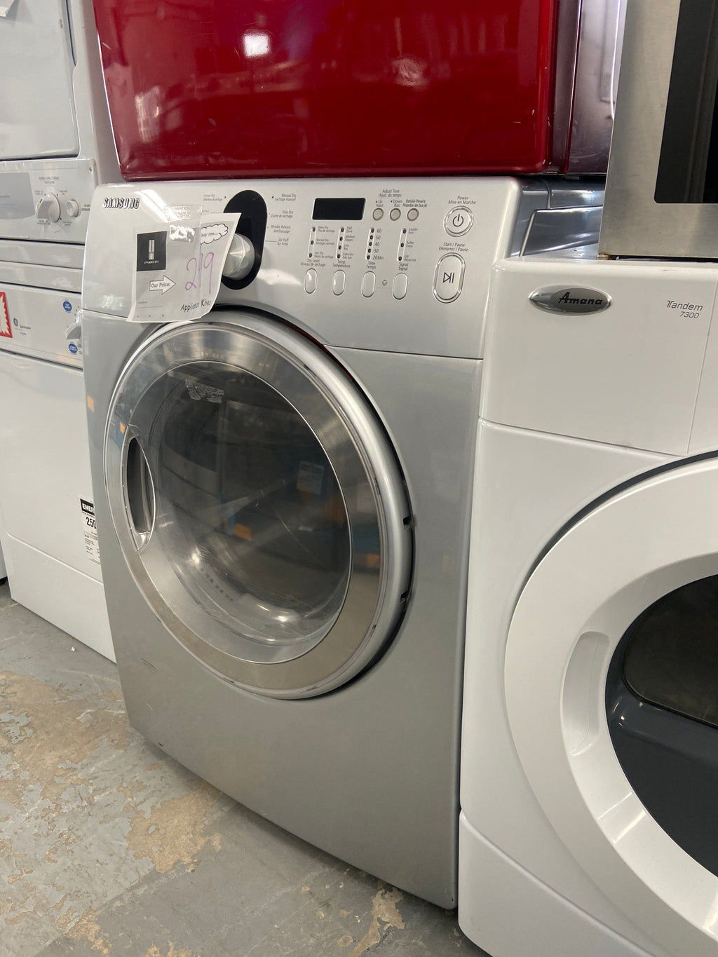 Samsung Electric Dryer - Silver (DV218AES/XAC)