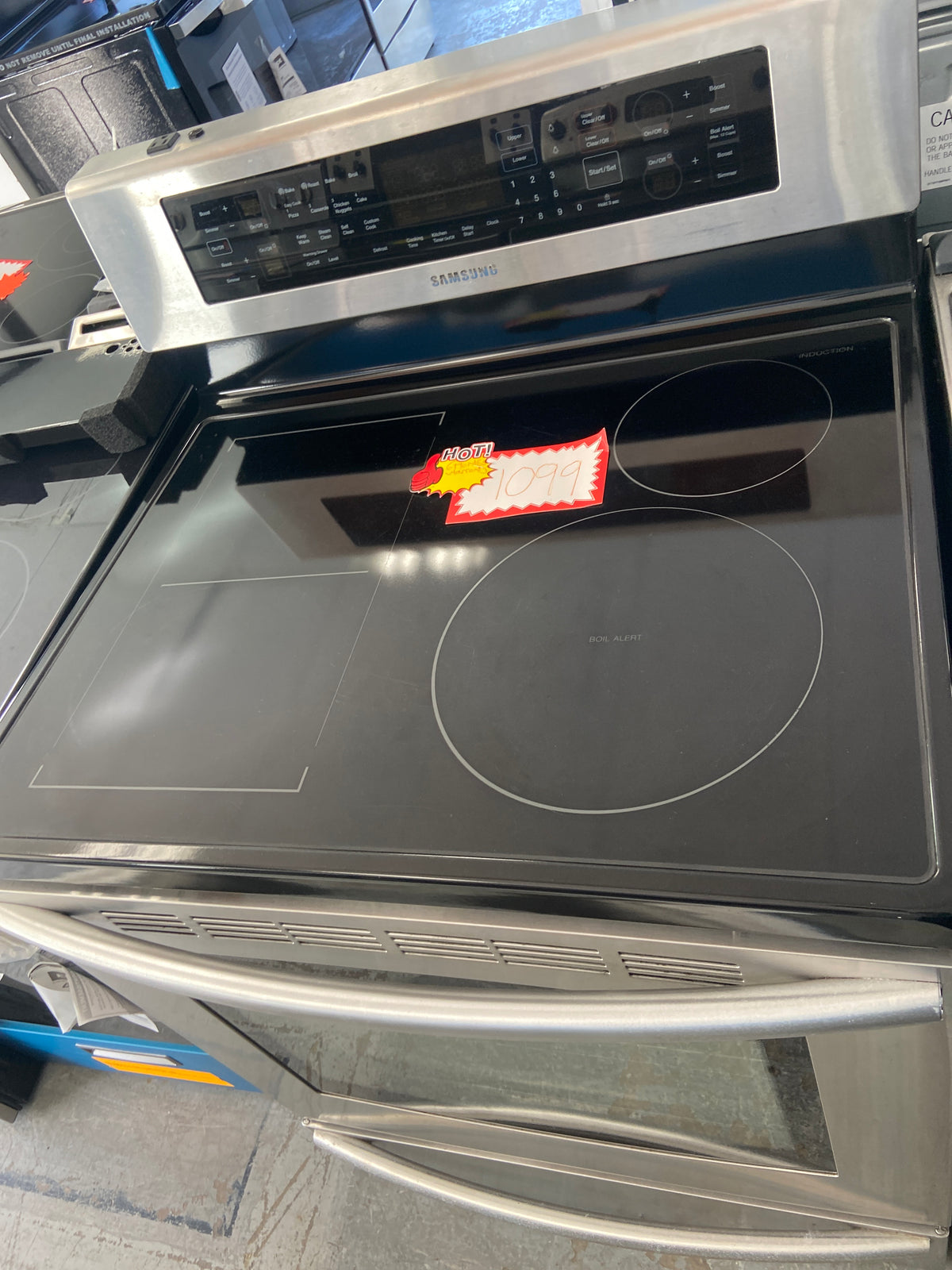 Samsung stainless stove, NE599N1PBSR “lightly used”, 6 Months Warranty