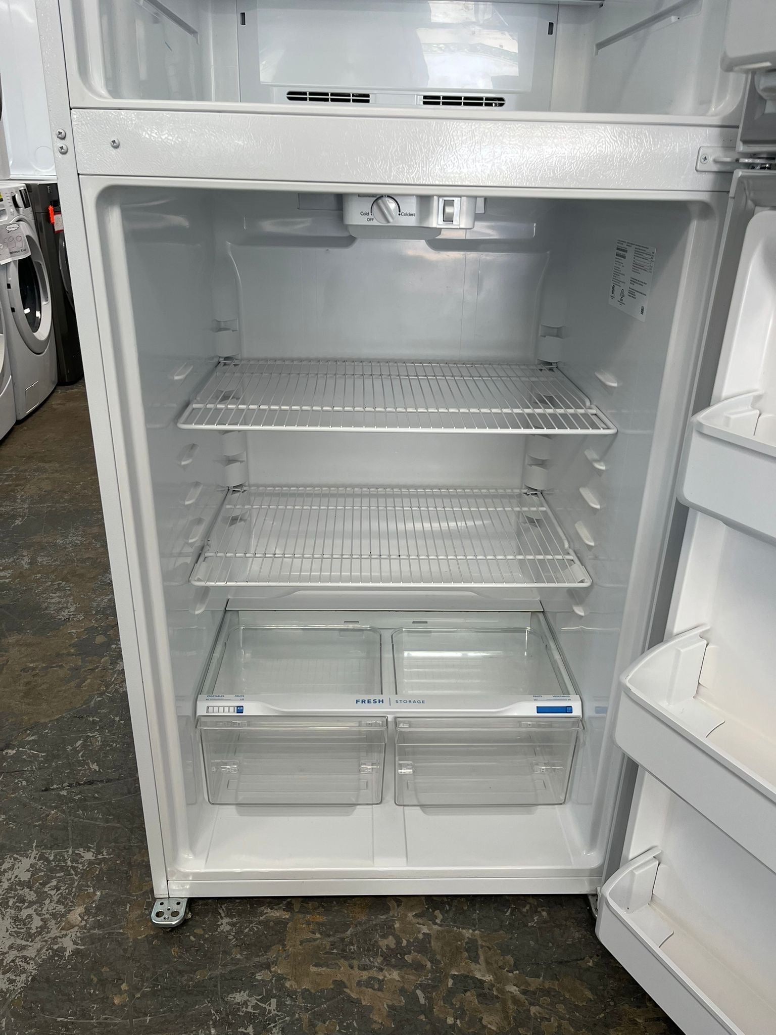 Frigidaire FFHT1814YW1 White Top Freezer Refrigerator, 30 inch Width, 18.2 cu. ft. "refurbished"