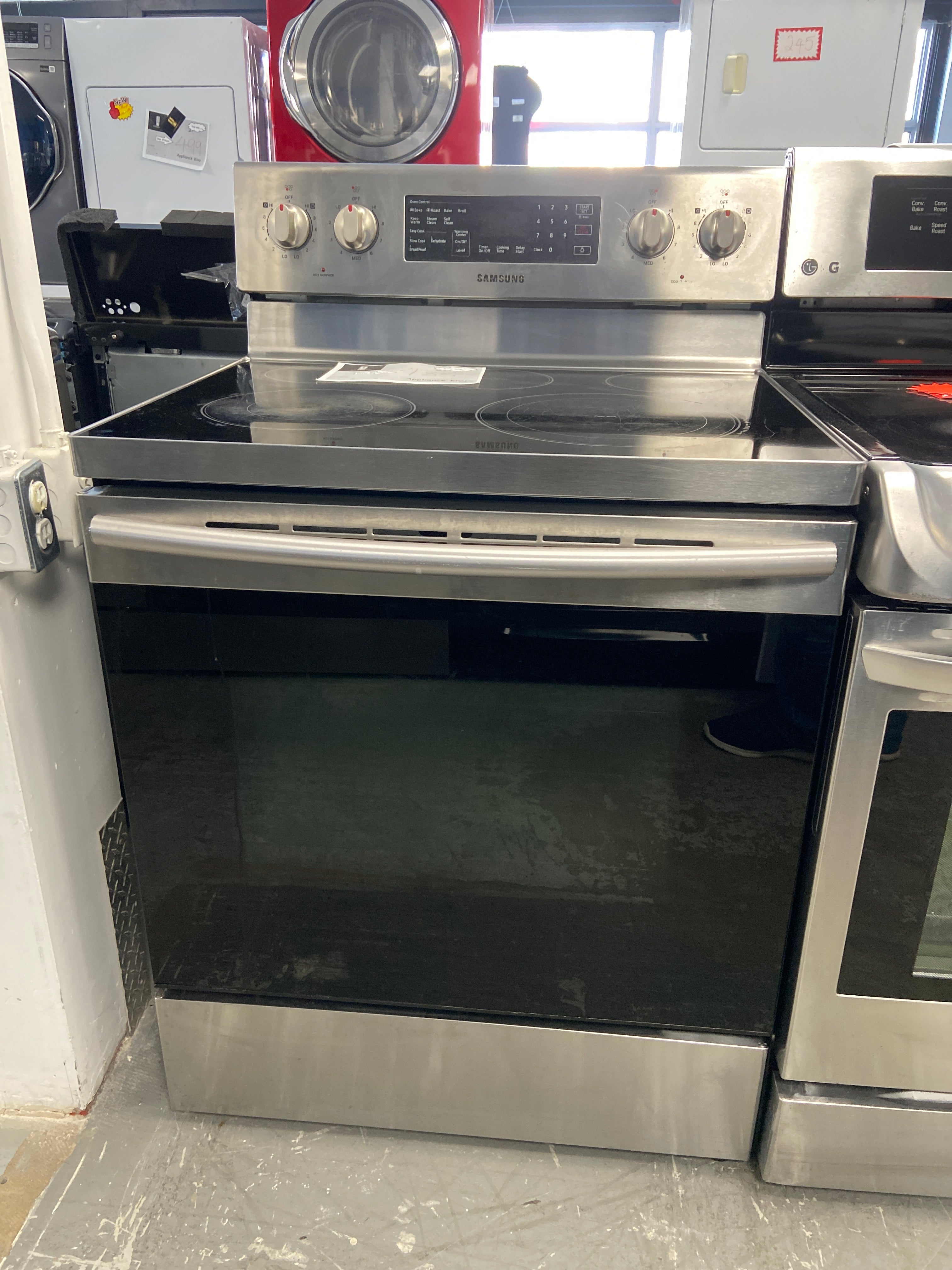 Samsung 30" Electric Freestanding Range with Storage Drawer Stainless Steel - NE59M4320SS