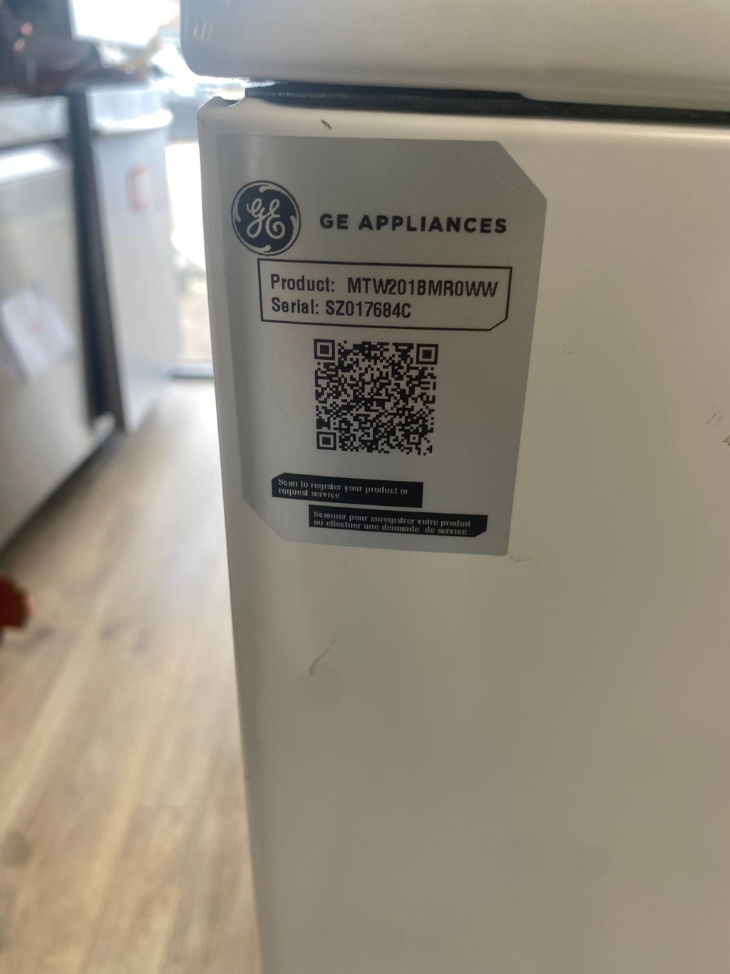 Moffat Top load Washer