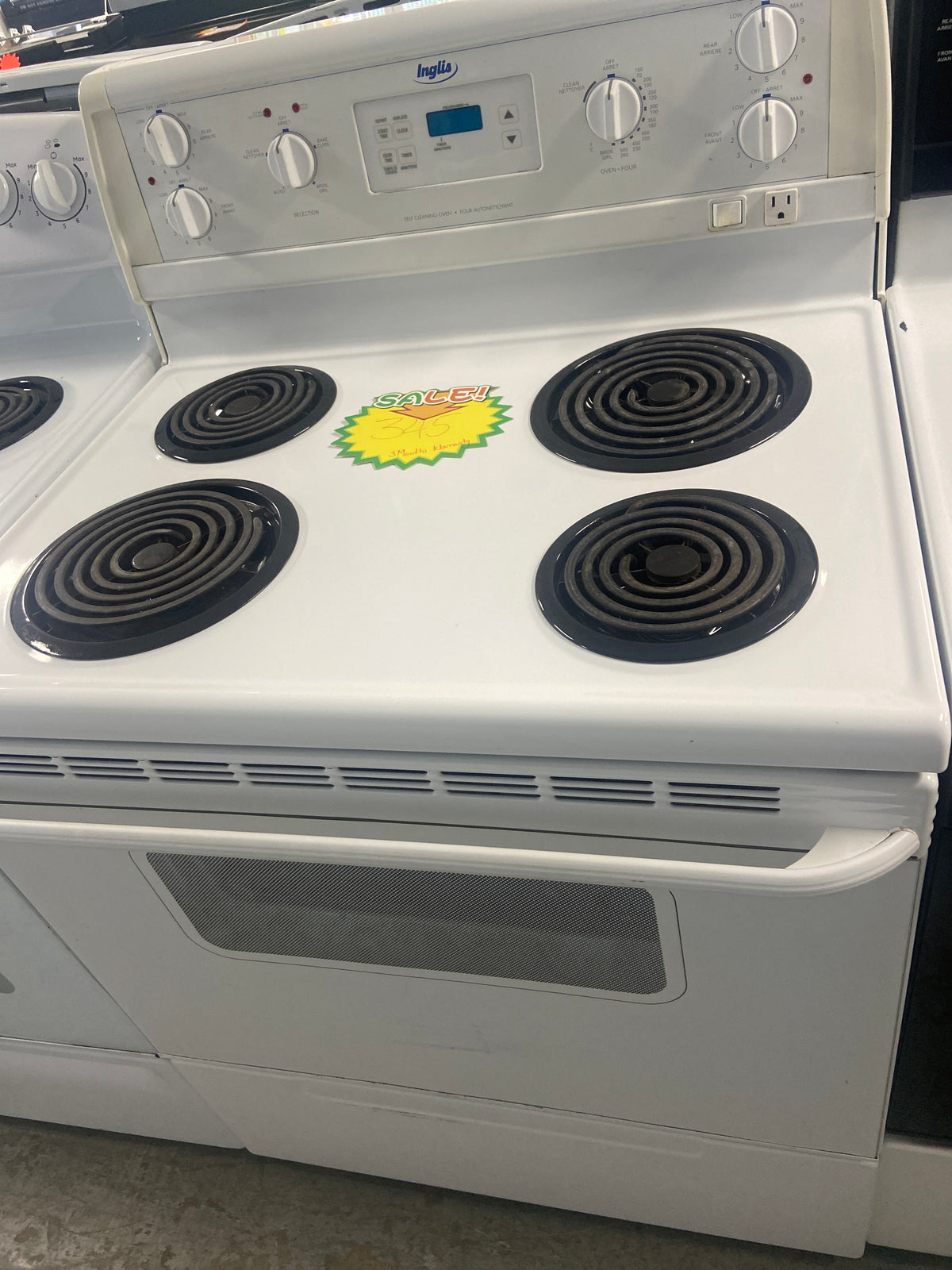 Inglis Coil top stove, IHP33800,  “Refurbished “, 3 Months warranty