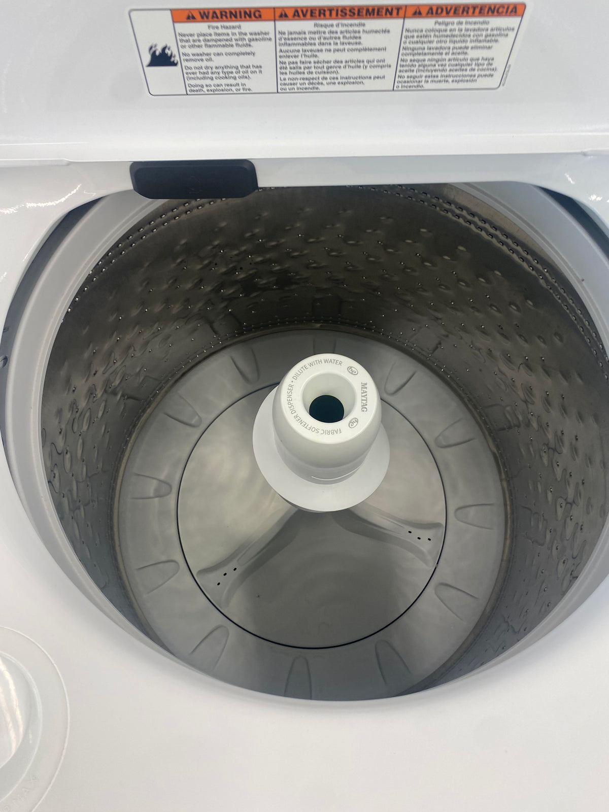 27” Maytag top load washer, White, "Refurbished"