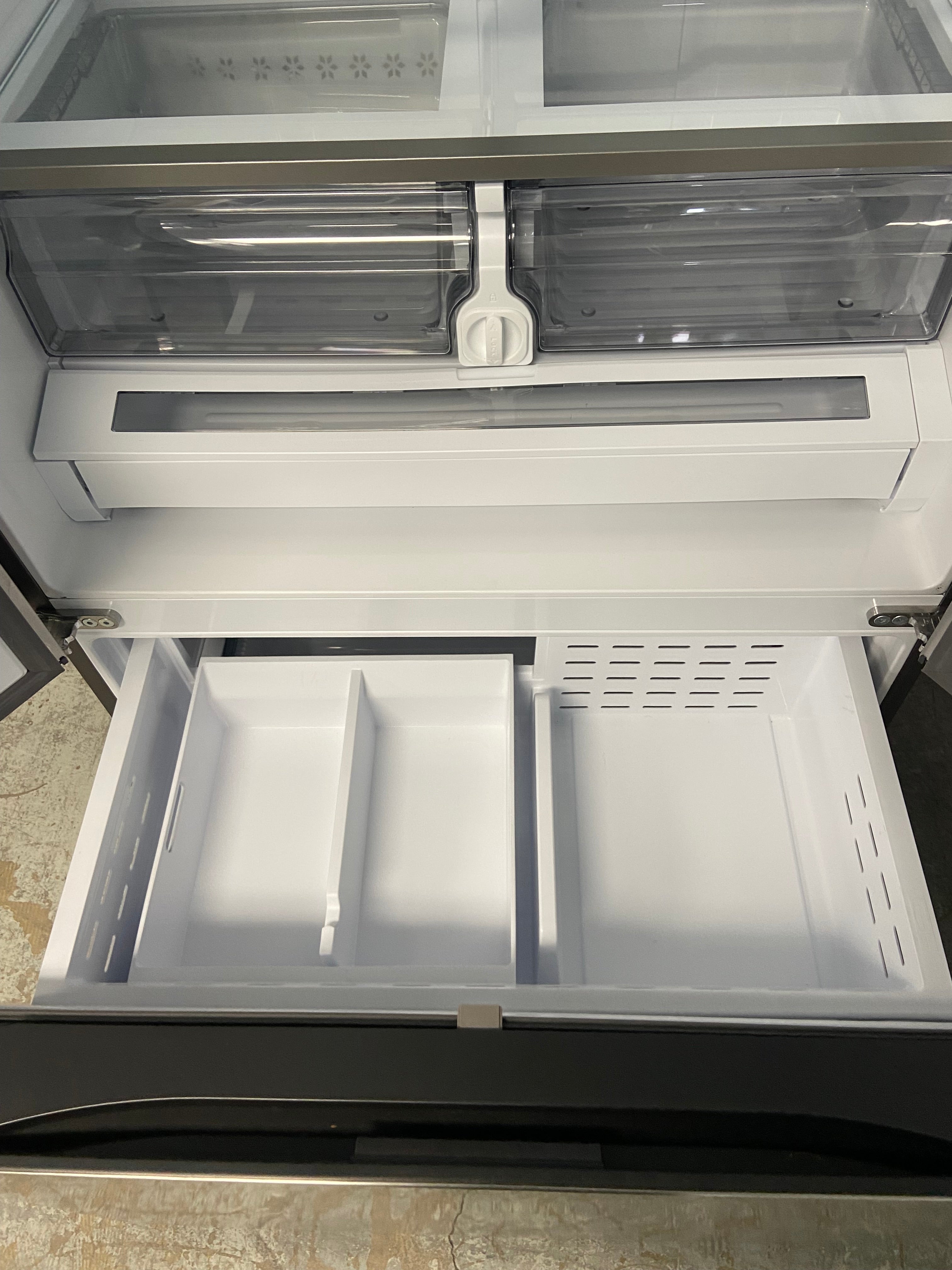 RF27CG5100SR 36 inch Stainless steel Samsung fridge counter depth with ice dispenser
