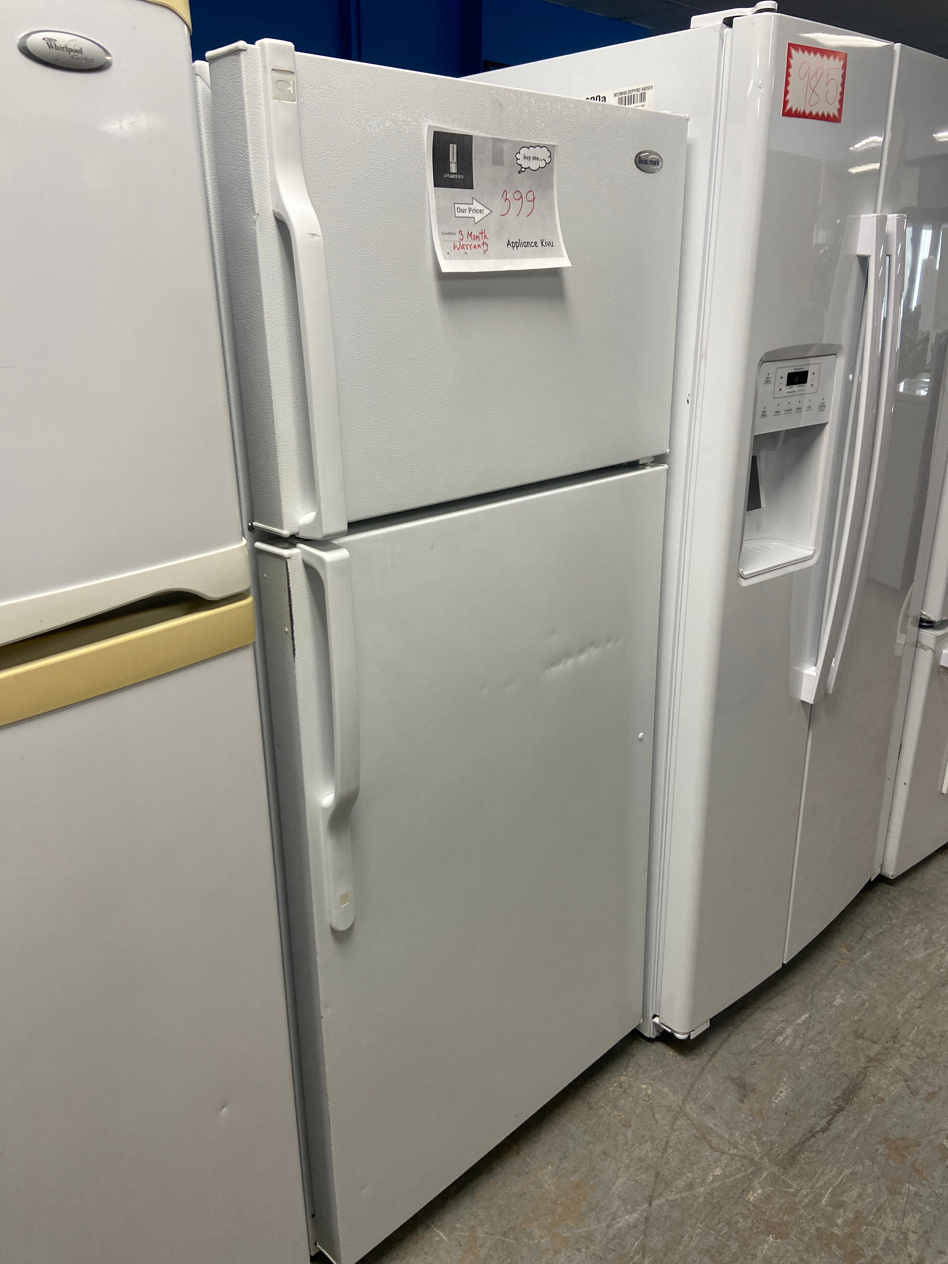 Beaumark 11 Cu. Ft. Top-Freezer Refrigerator - White (37511KBSERWW)