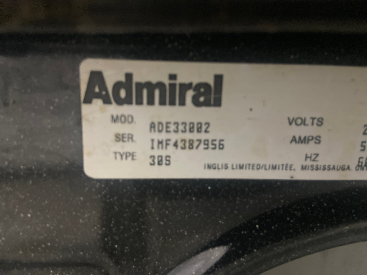 Admiral coil top stove, ADE33802, “Refurbished”, 3 Months warranty