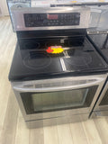 30” LG Glass top stove, Stainless, "Lightly Used"