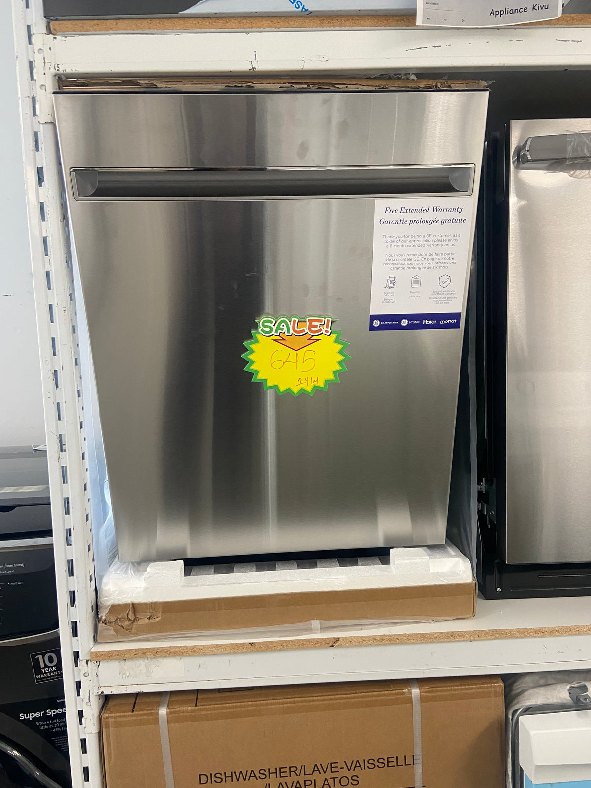 Stainless 24” GE GBT500SSVOSS Dishwasher ( Brand New)