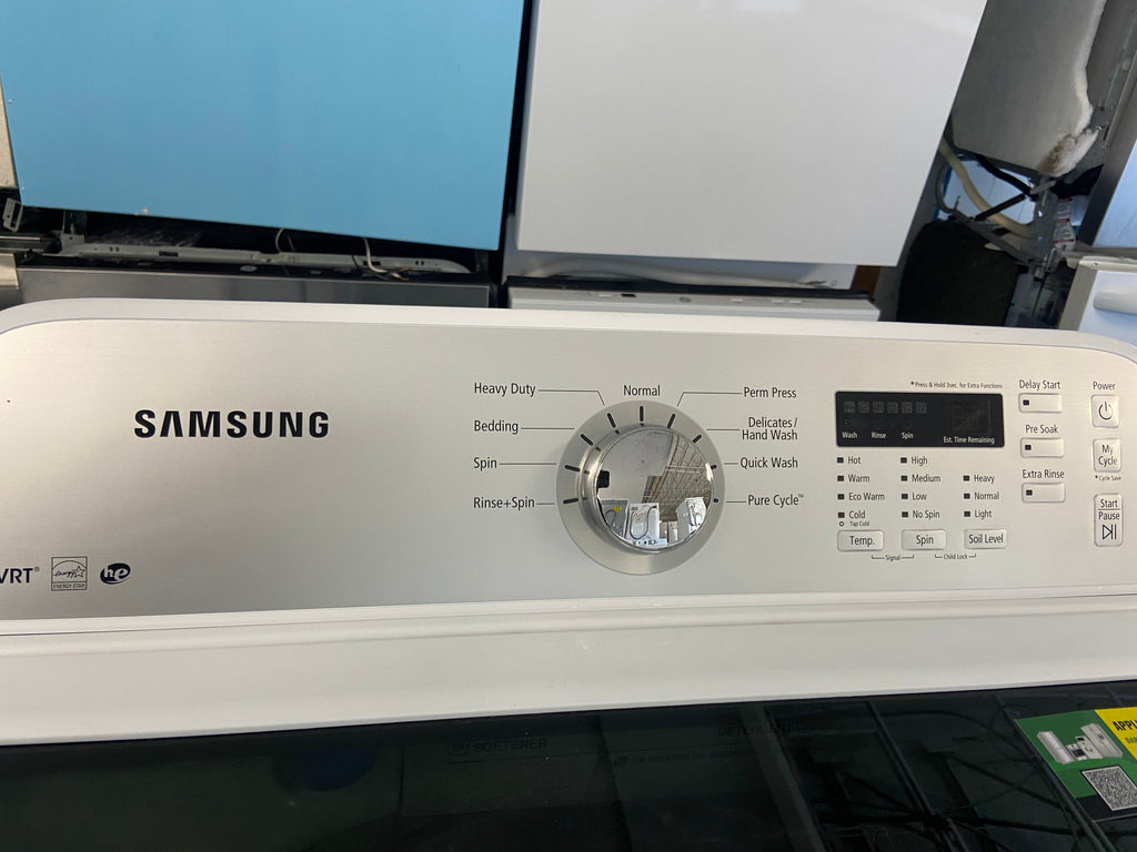27 inch Large Capacity Samsung Washer WA422PRHDWR and Dryer D45H7000EW side by side set "refurbished"