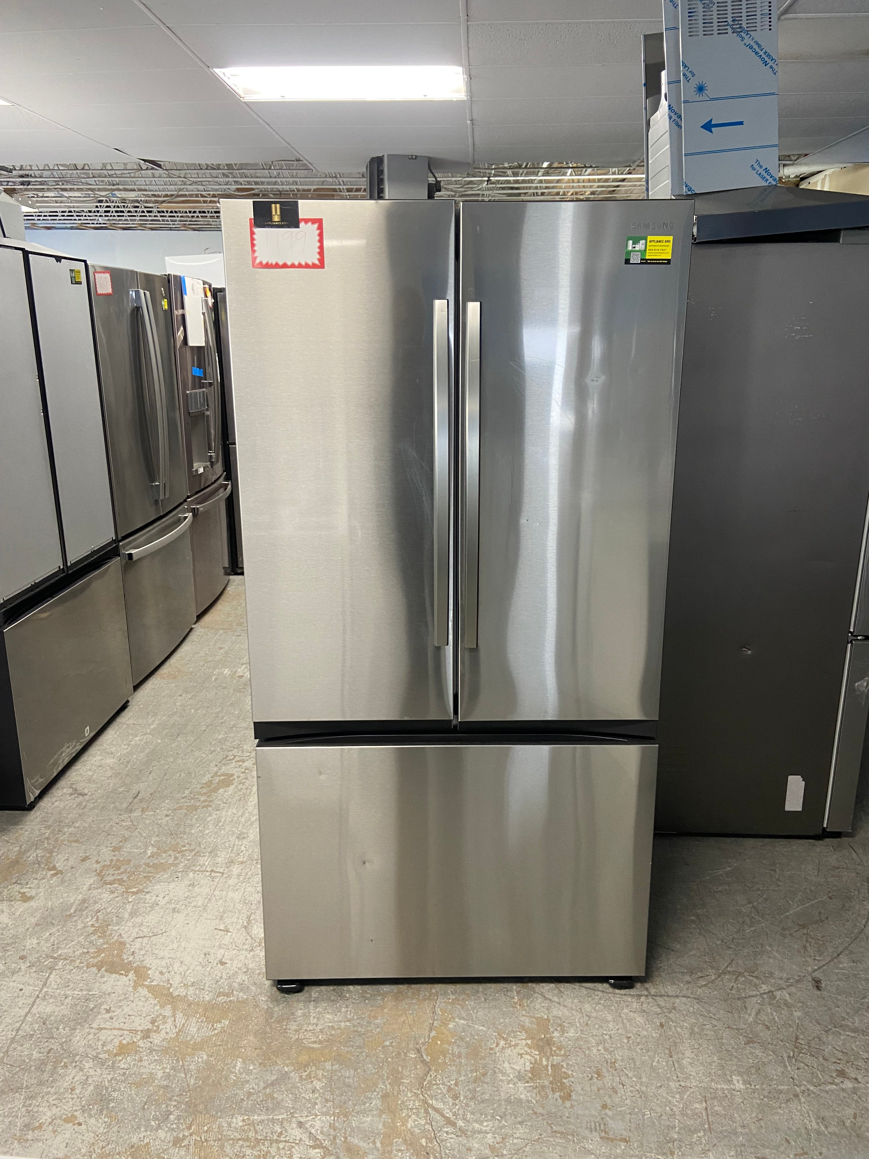 RF27CG5100SR 36 inch Stainless steel Samsung fridge counter depth with ice dispenser
