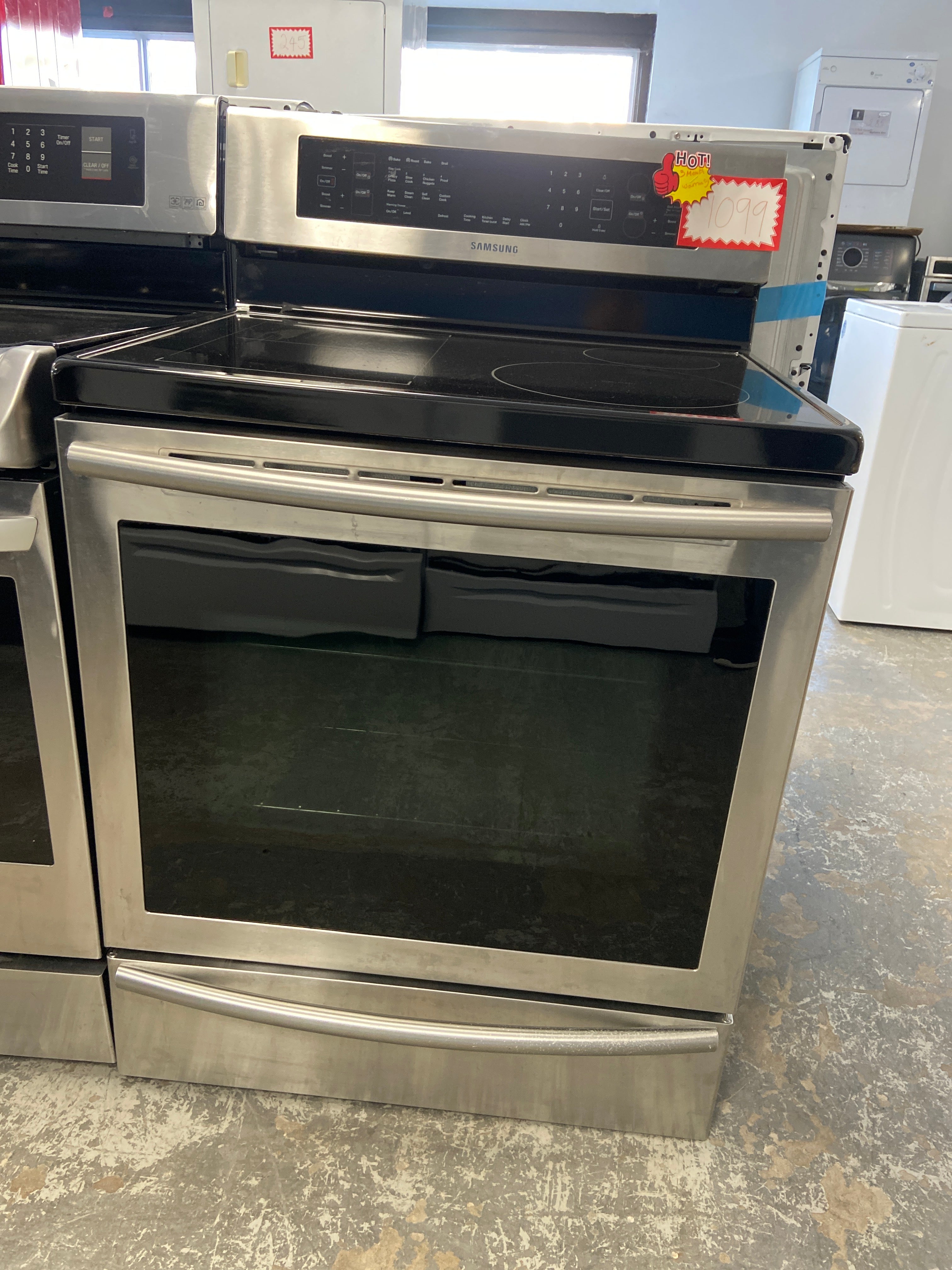 Samsung 30" Electric Freestanding Range with Storage Drawer Stainless Steel - NE597N0PBSR