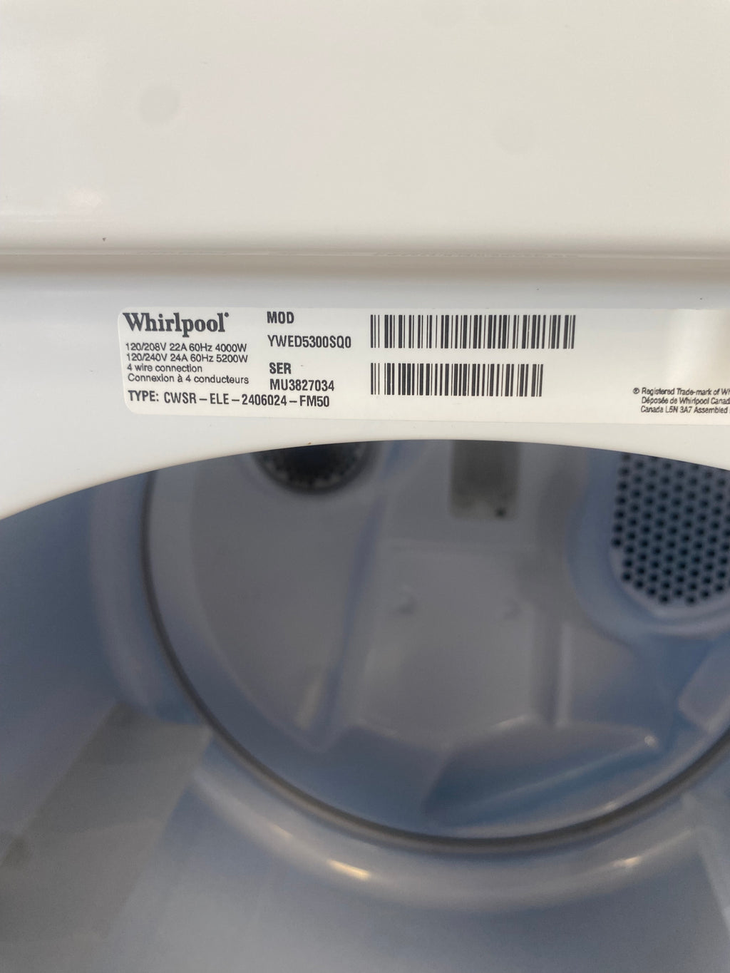 Whirlpool White Dryer