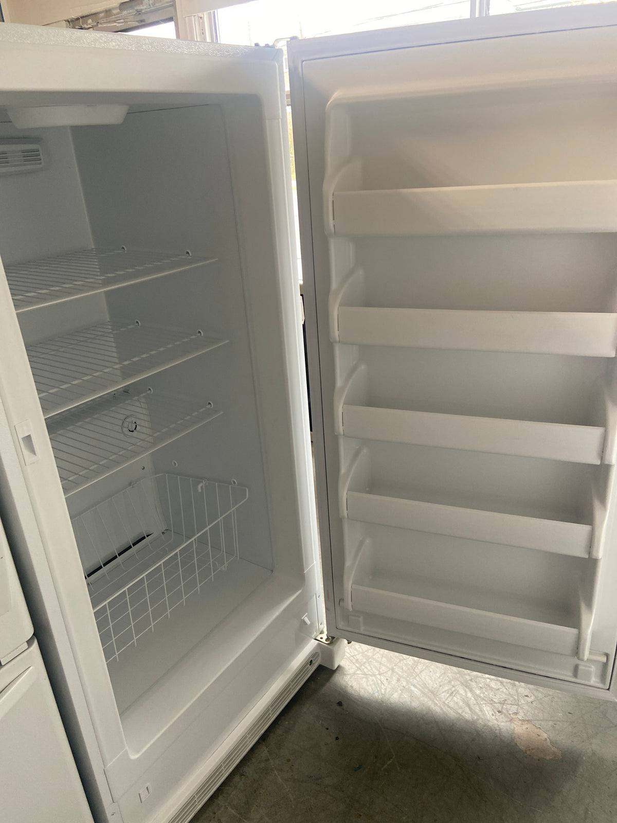 Kenmore white stand up freezer, 14 cu ft., 253.22442412, “Refurbished”, 3 Months warranty