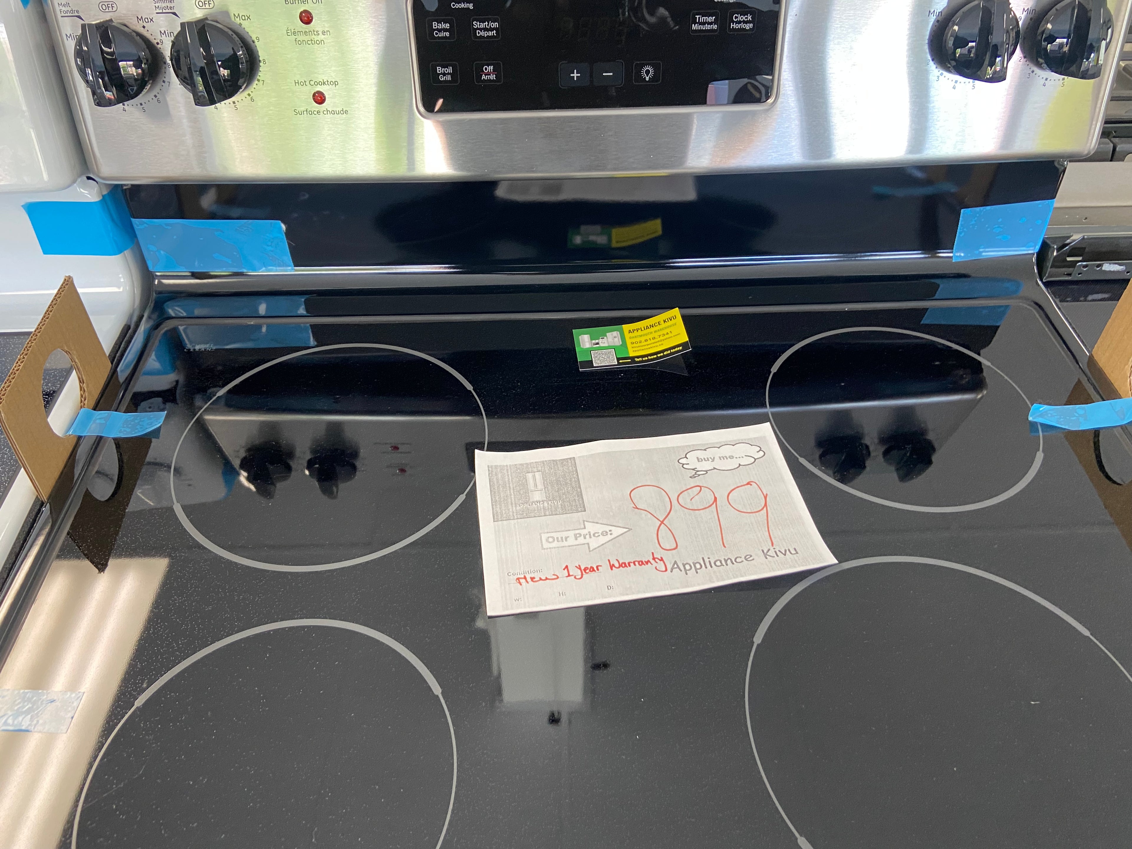 GE JCBS630SV2SS Electric Range, 5 cu. ft. Capacity, 30 inch Exterior Width, 4 Burners, Storage Drawer, Manual Clean, 2,000 W Highest Element, Stainless Steel colour
