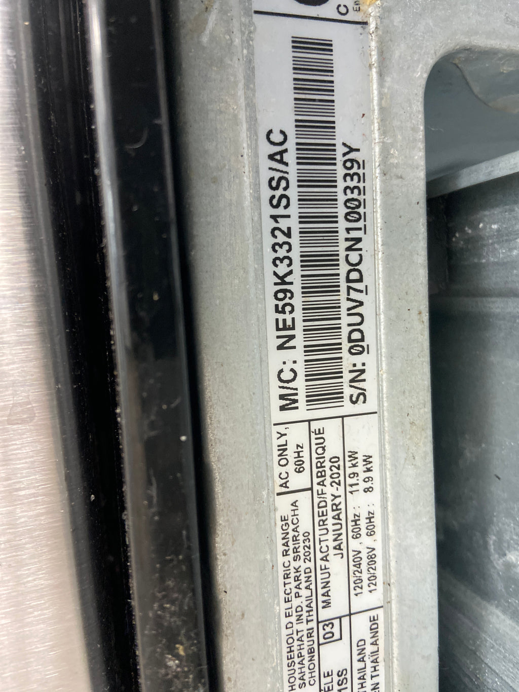 Samsung stainless stove, NE59K3321SS/AC, “Refurbished”, 3 Months Warranty