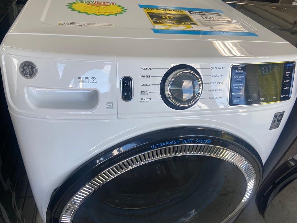 White 27” GE GFW550SMN5WW Washer (Refurbished)