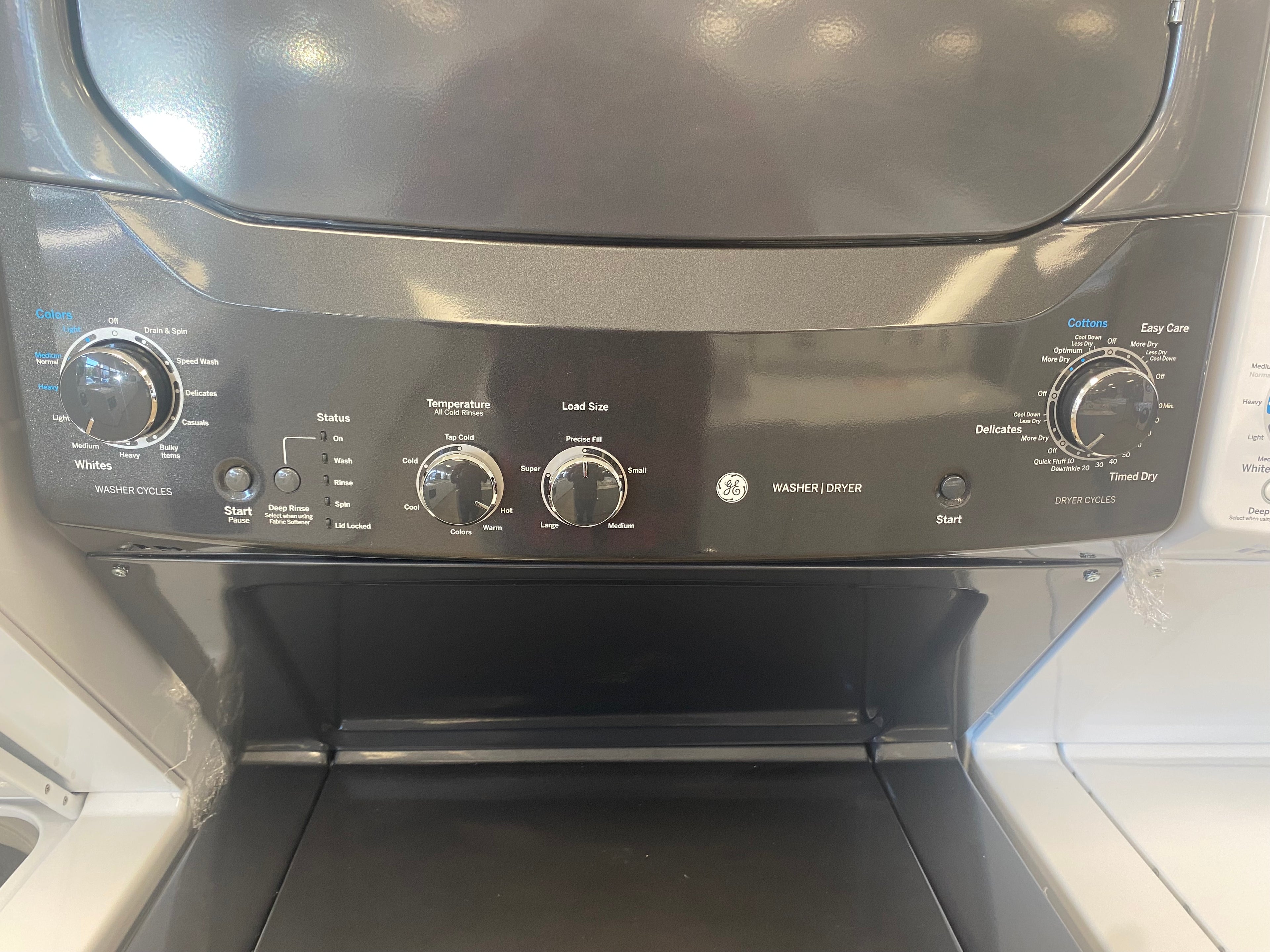 27” GE Black laundry Center "Open Box"