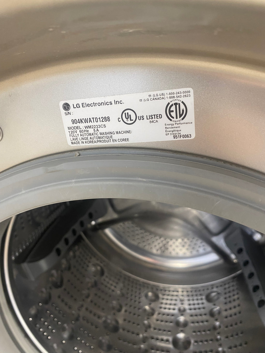 LG Front Load Washer