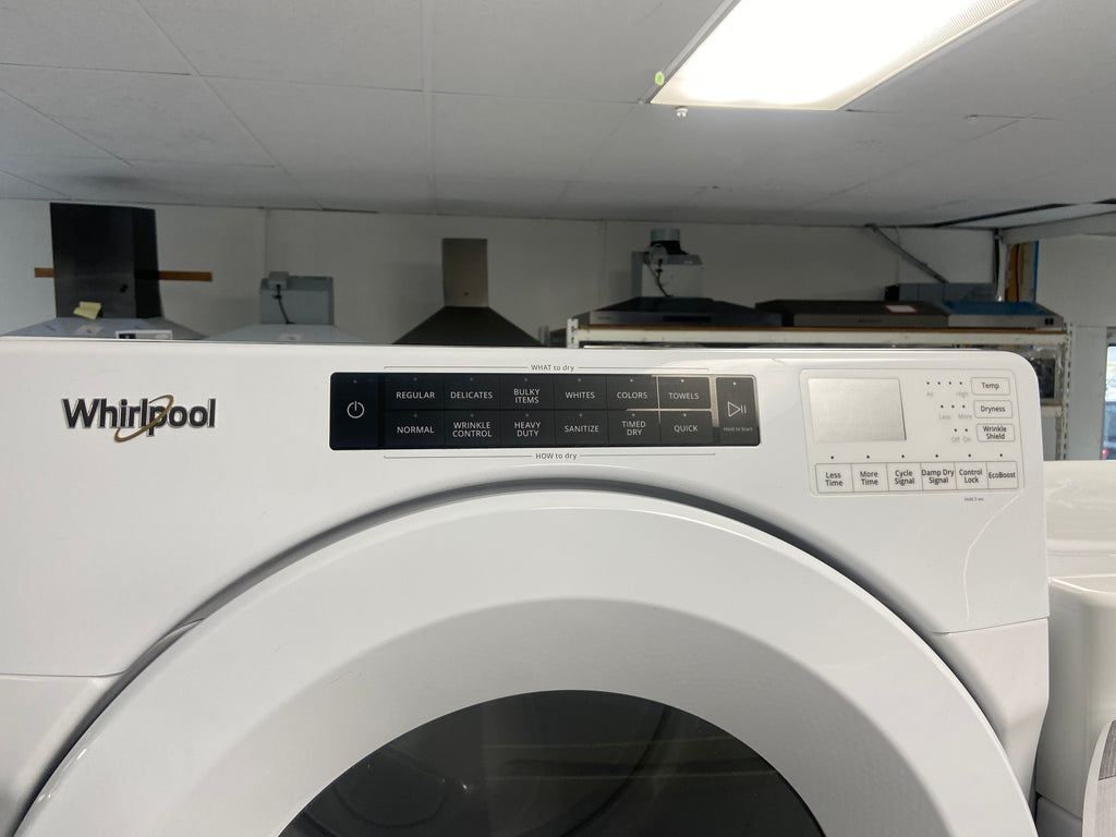 Heavy duty 27” White Whirlpool Stackable Washer, Dryer set YWED5620HW0, WFW560CHWO
