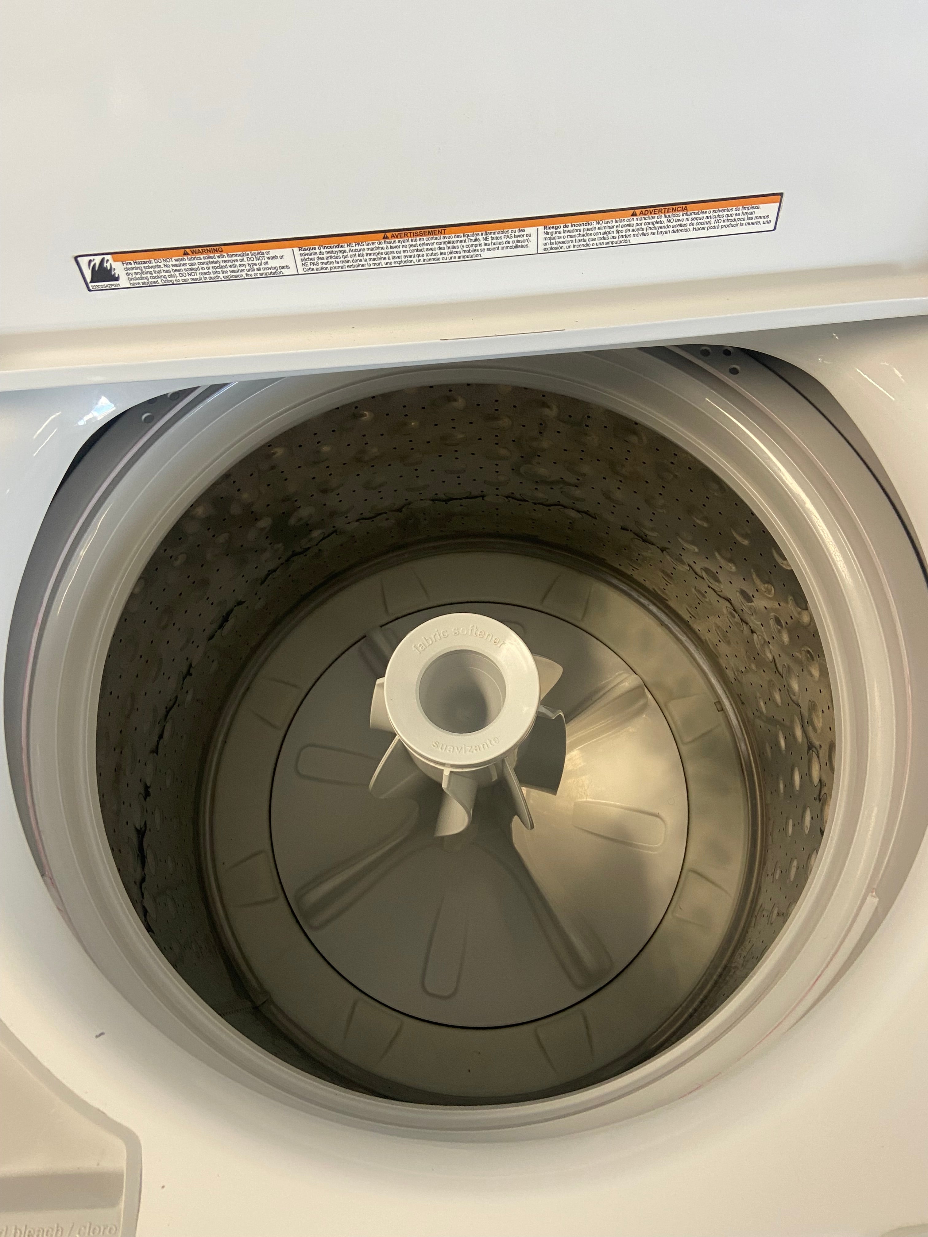 White 27” GE GTW331BMROWS Top Load Washer (Refurbished)