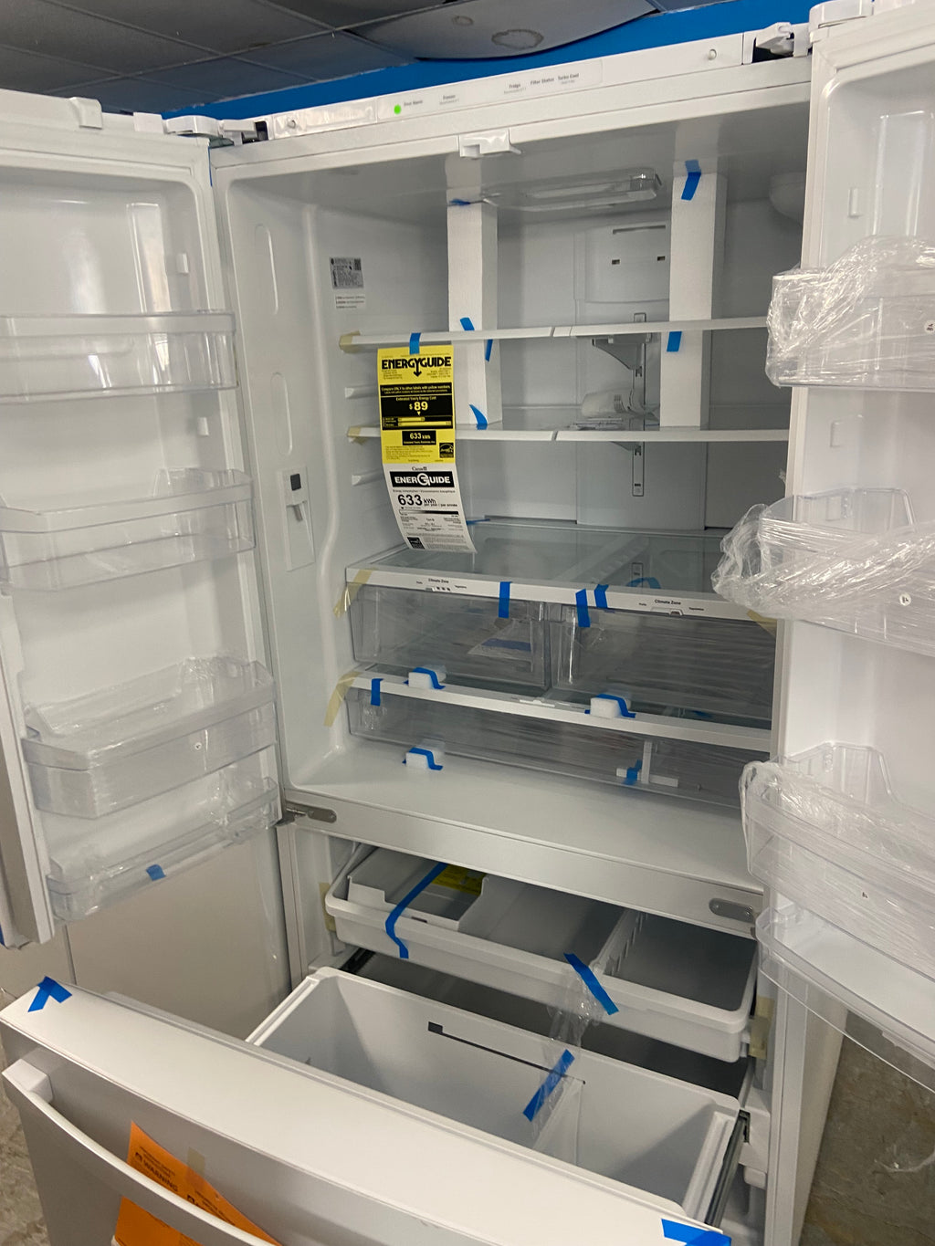 White Brand New GE fridge