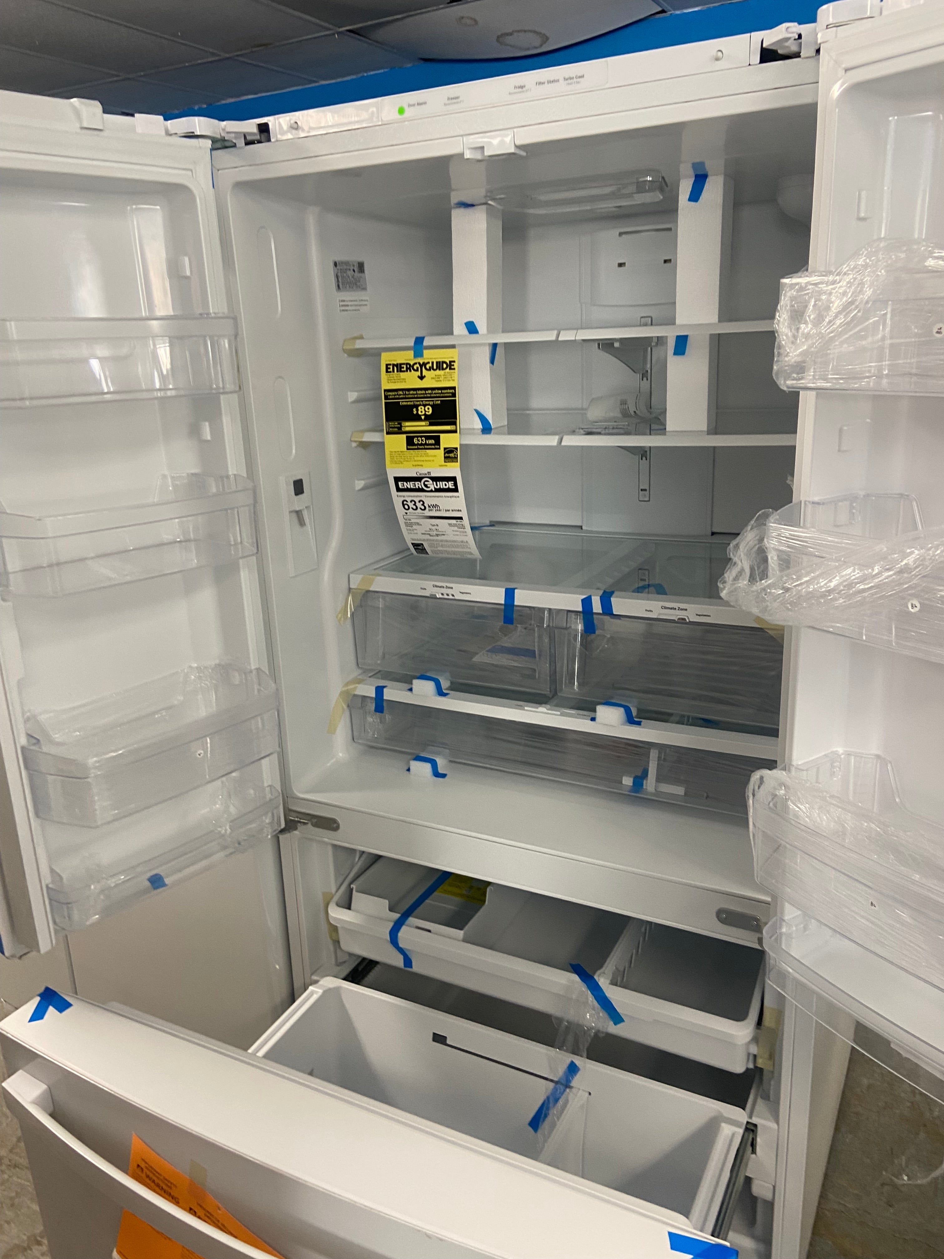 White Brand New GE fridge