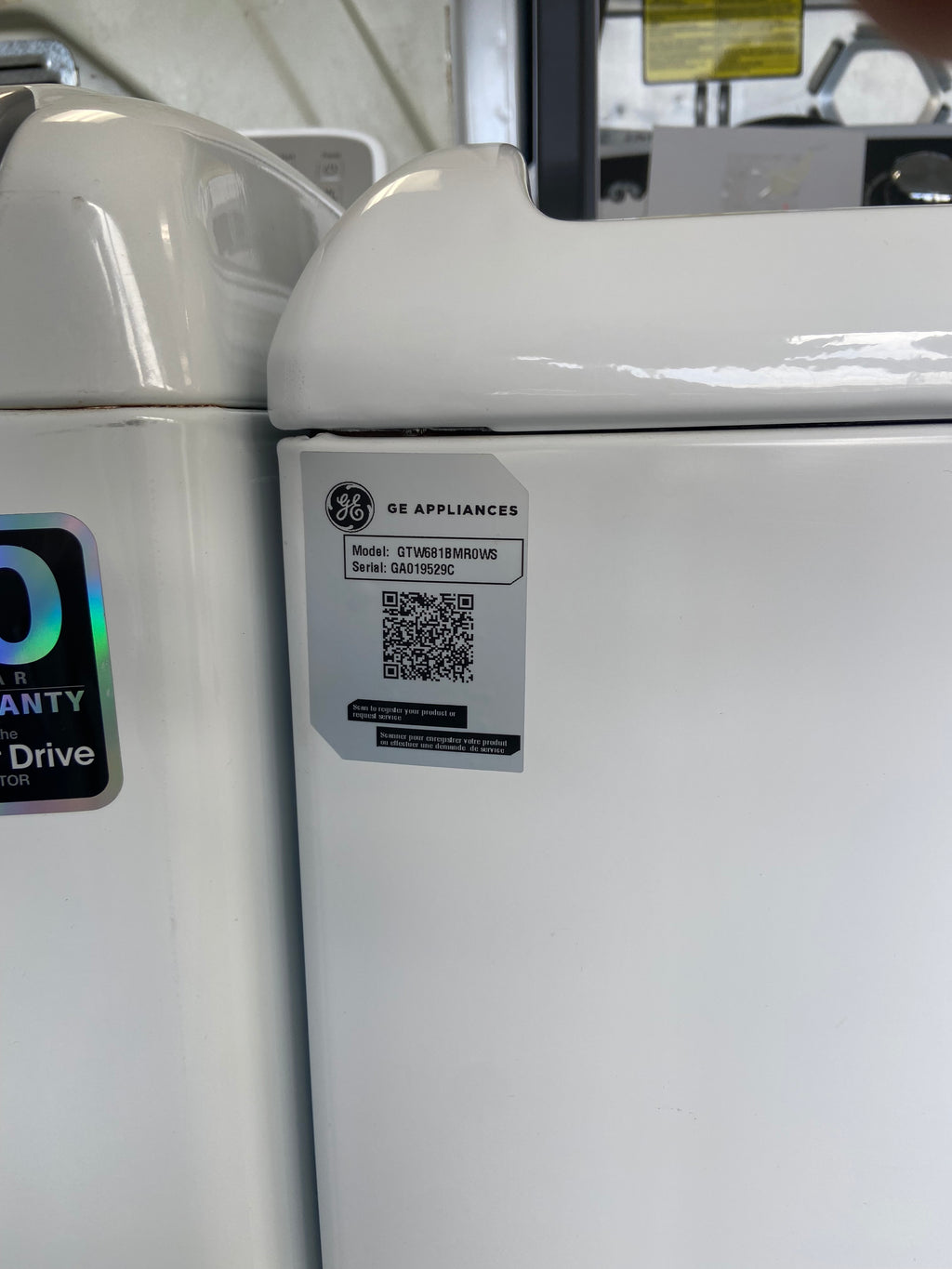 GE GTW681BMR0WS Top Load Washer, 27 inch Width, 5.3 cu. ft. Washer Capacity, 800 RPM Washer Spin Speed