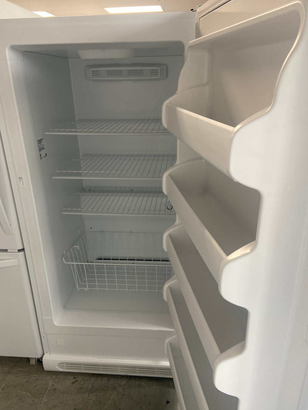 Kenmore white stand up freezer, 14 cu ft., 253.22442412, “Refurbished”, 3 Months warranty