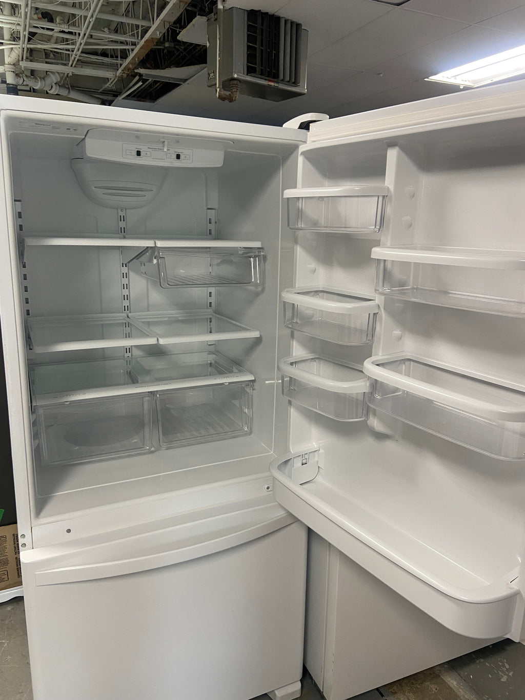 White 30” Whirlpool WRB329DFBW01 Fridge (Refurbished)
