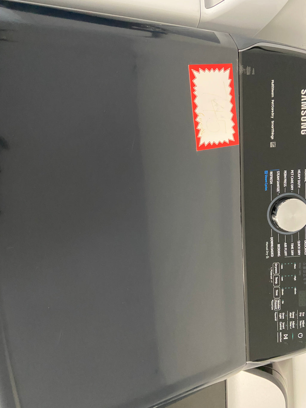 Samsung DVE54CG7155D/AC Electric Dryer, 7.4 cu. ft. Dryer Capacity, 12 Dry Cycles, Steam Clean, Vented, Wifi Enabled, Navy colour Pet Care