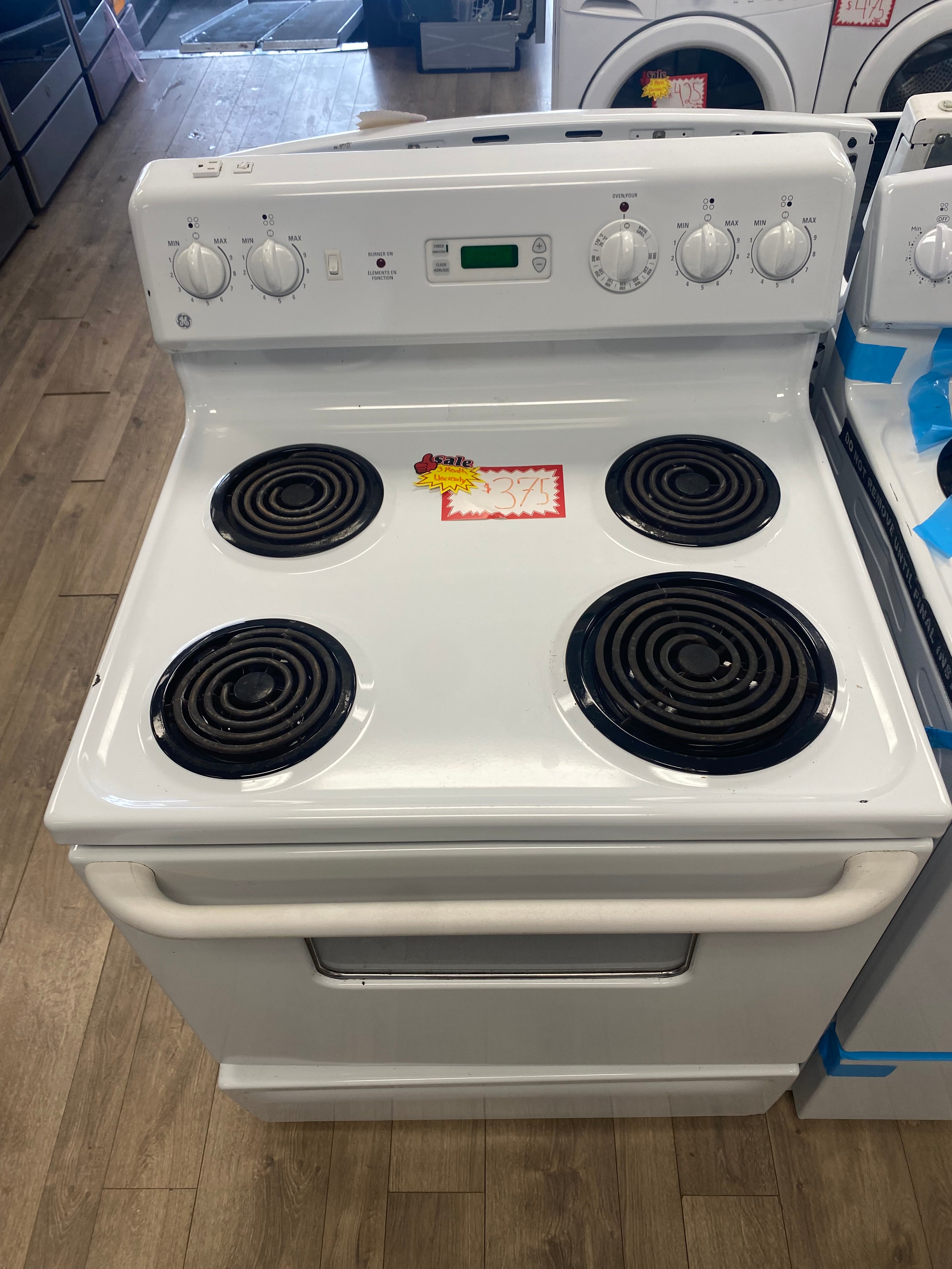 GE 30” coil top stove