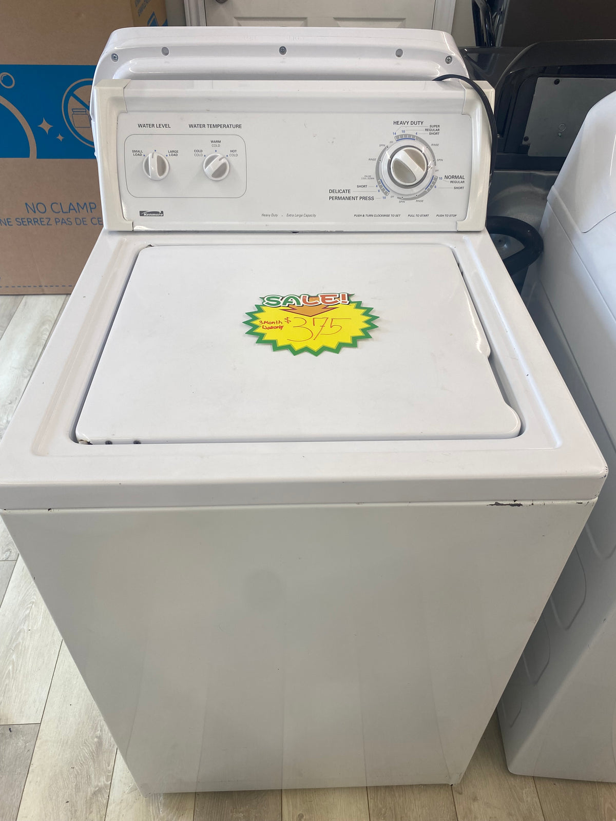 24” Kenmore top load washer, white, Traditional, "Refurbished"
