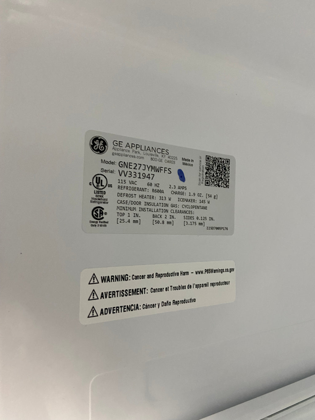 GE double door Stainless Fridge