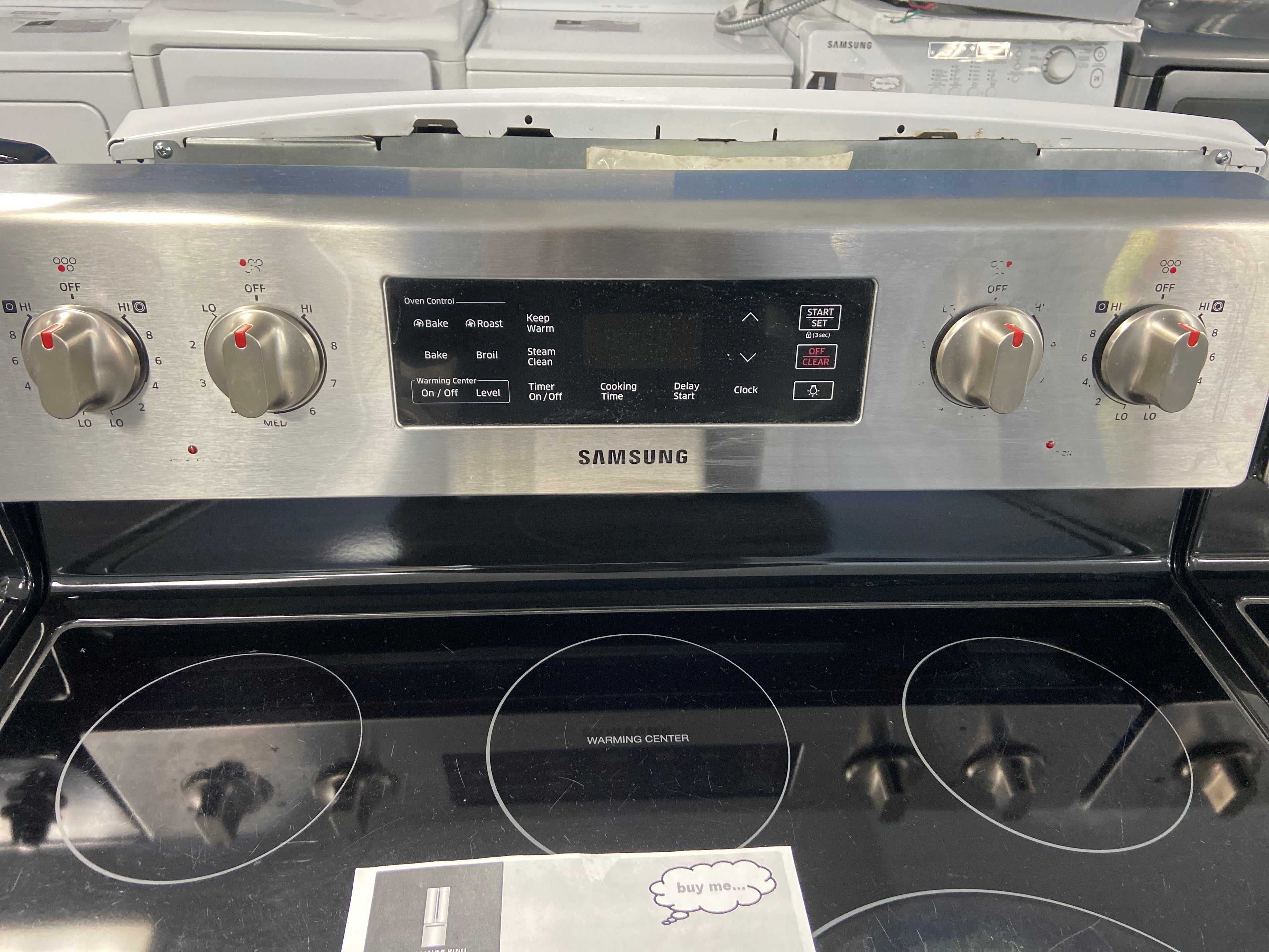 Samsung 30" Electric Freestanding Range with Storage Drawer Stainless Steel - NE59K3321SS