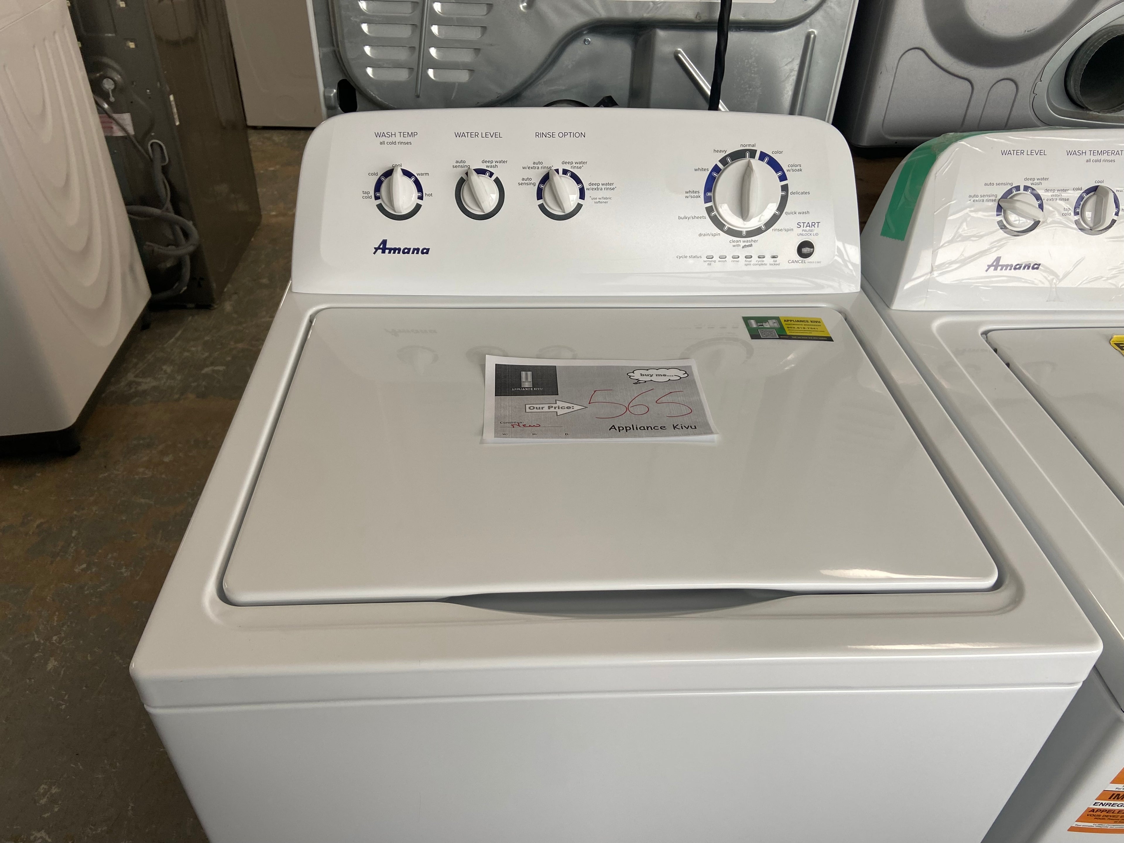 Amana NTW4519JW2 Top Load Washer, 28 inch Width, 4.3 cu. ft. Washer Capacity, 770 RPM Washer Spin Speed, 14 Wash Cycles, 5 Temperature Settings, Water Heater, White colour