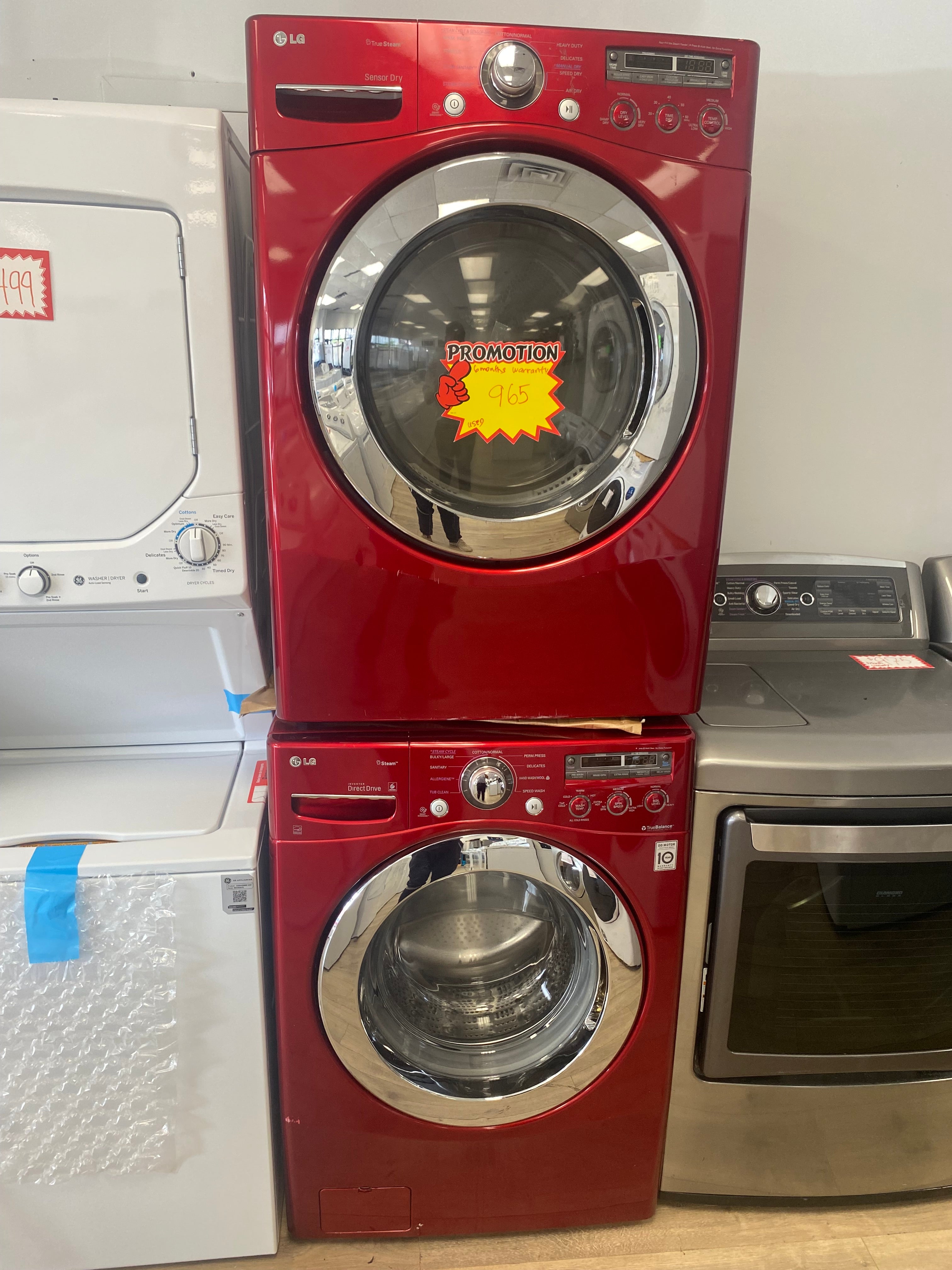 LG stackable washer and dryer