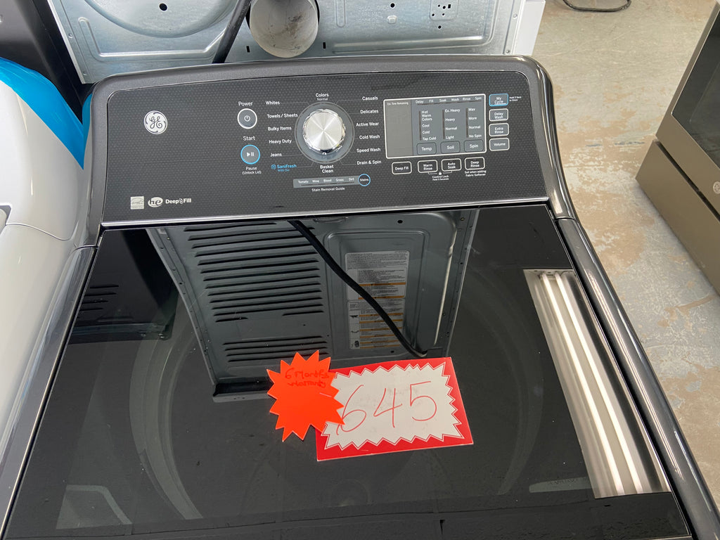 GE GTW690BMTDG Top Load Washer, 27 inch Width, 5.3 cu. ft. Washer Capacity, 800 RPM Washer Spin Speed, 14 Wash Cycles, 6 Temperature Settings